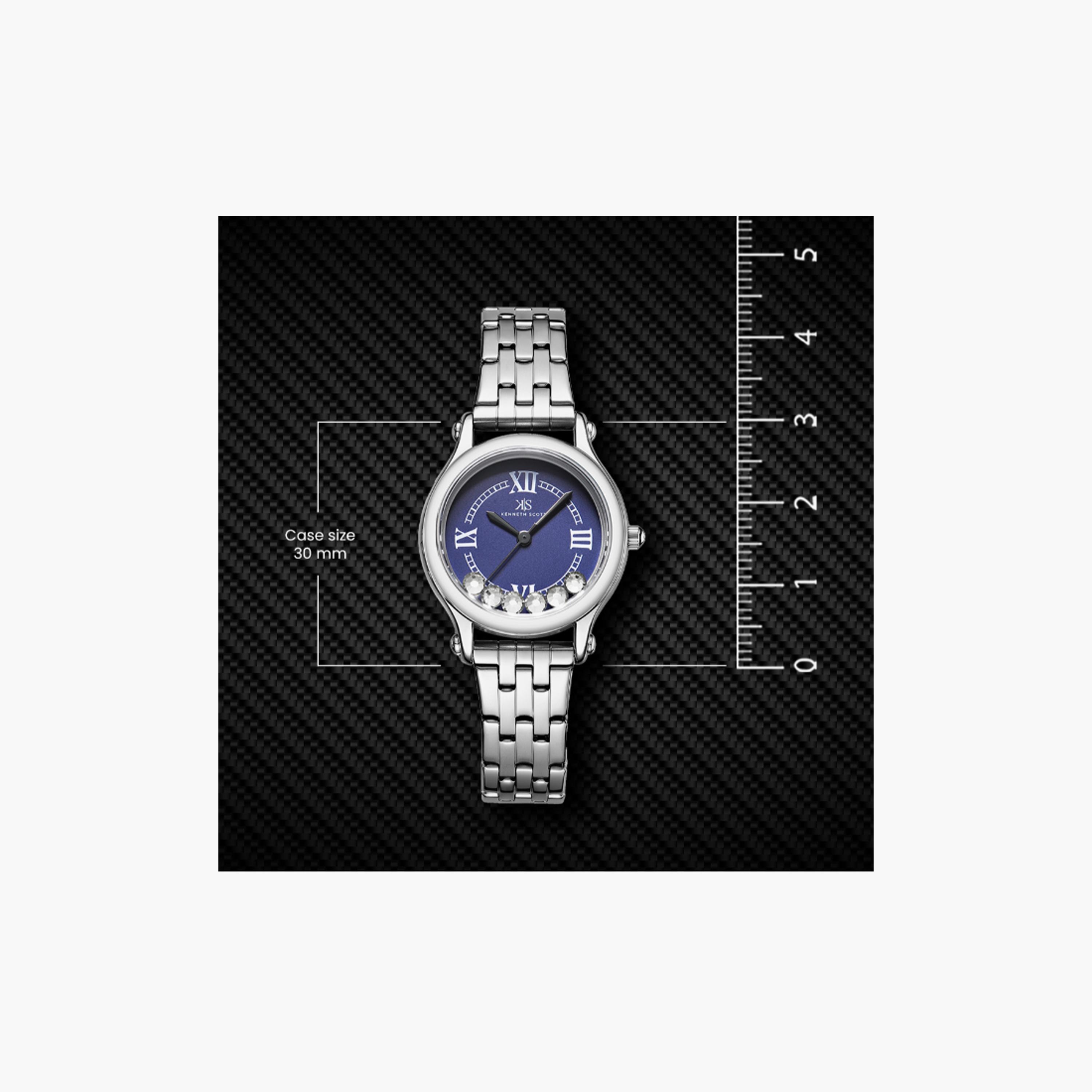 K25510-SBSN | ساعة حريمي أنالوج ستانلس ستيل من كينيث سكوت فضي مقاس 30 مم-women-watchesandjewellery-watches-image-5