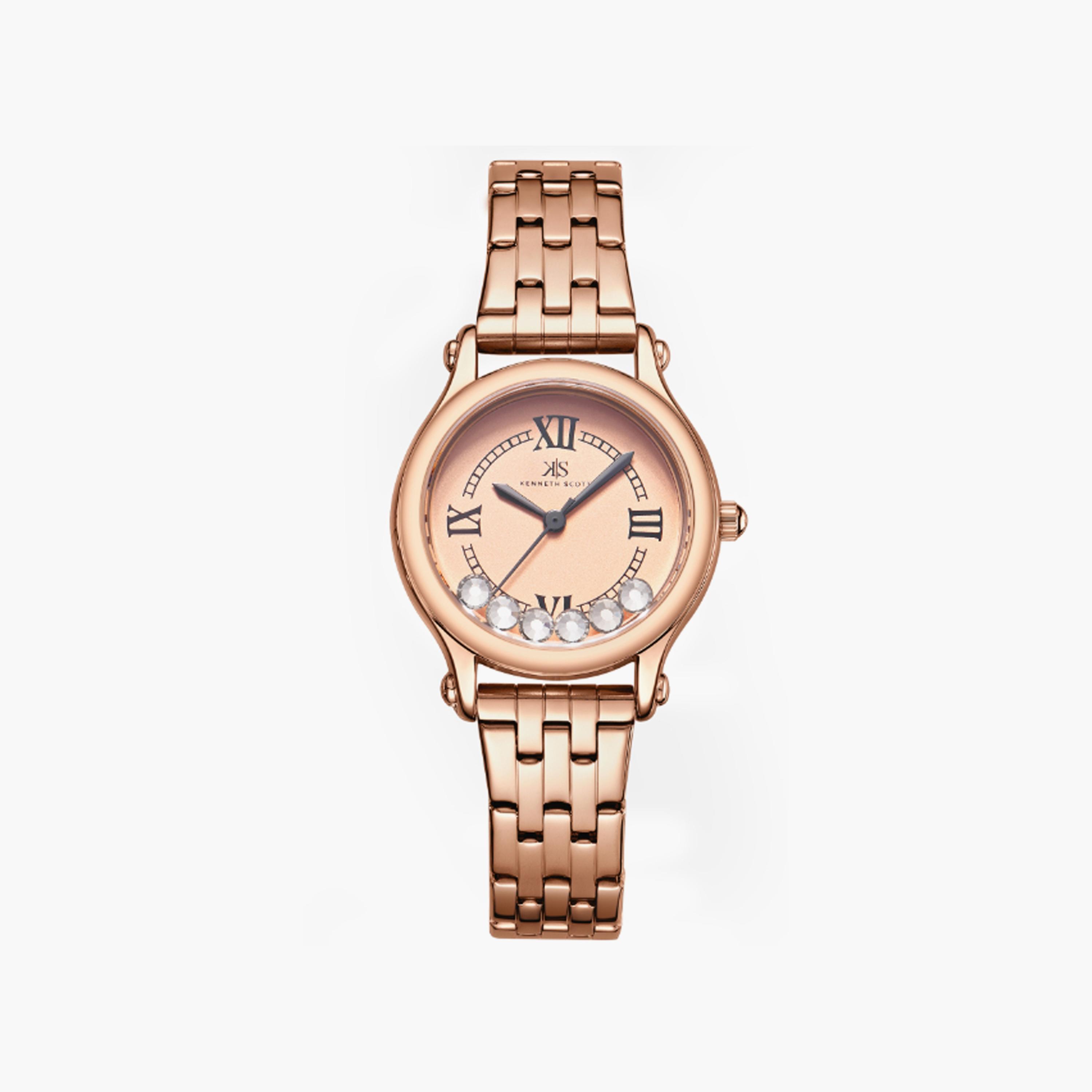 K25510-RBKK | ساعة حريمي أنالوج ستانلس ستيل من كينيث سكوت وردي ذهبي مقاس 30 مم-women-watchesandjewellery-watches-image-1