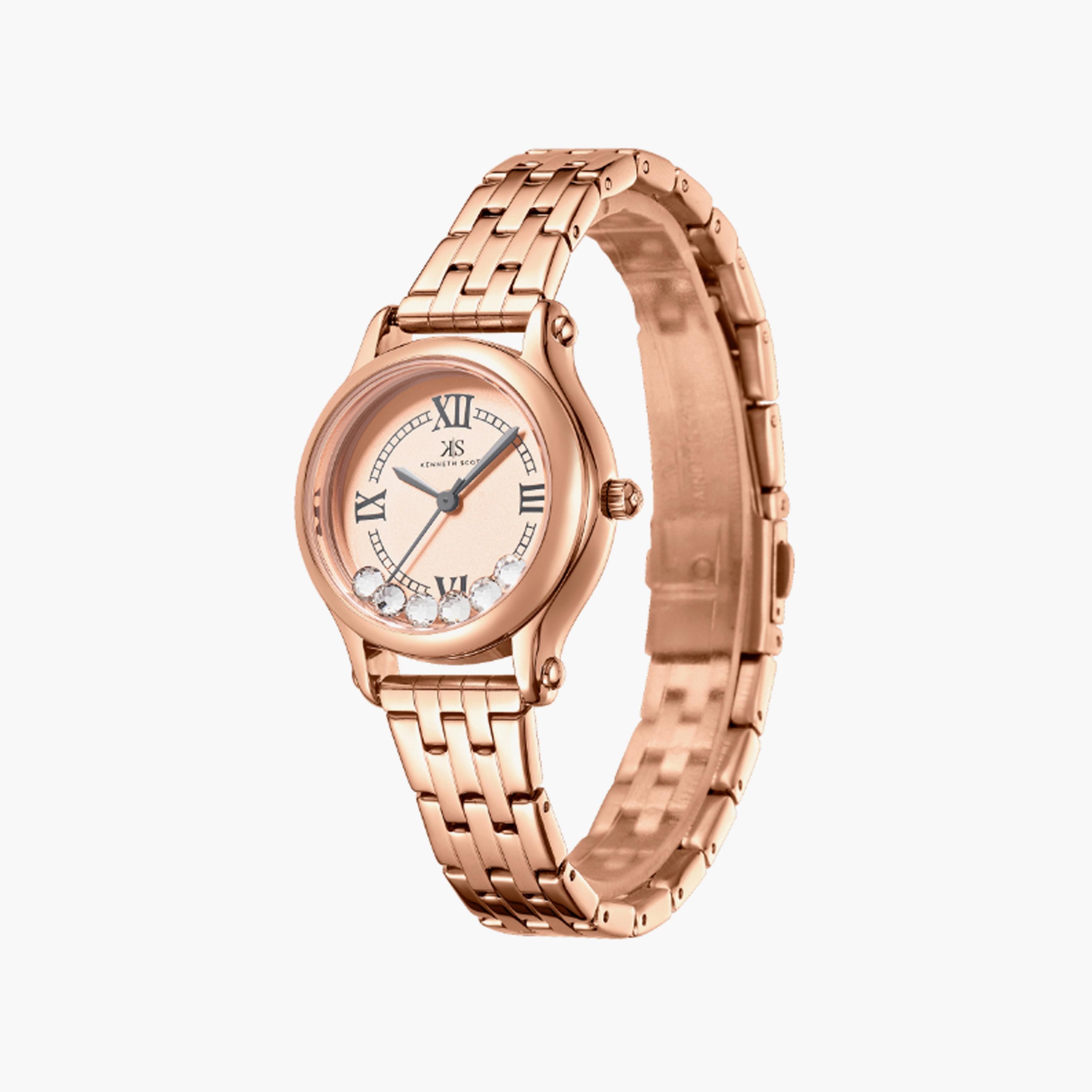 K25510-RBKK | ساعة حريمي أنالوج ستانلس ستيل من كينيث سكوت وردي ذهبي مقاس 30 مم-women-watchesandjewellery-watches-image-2