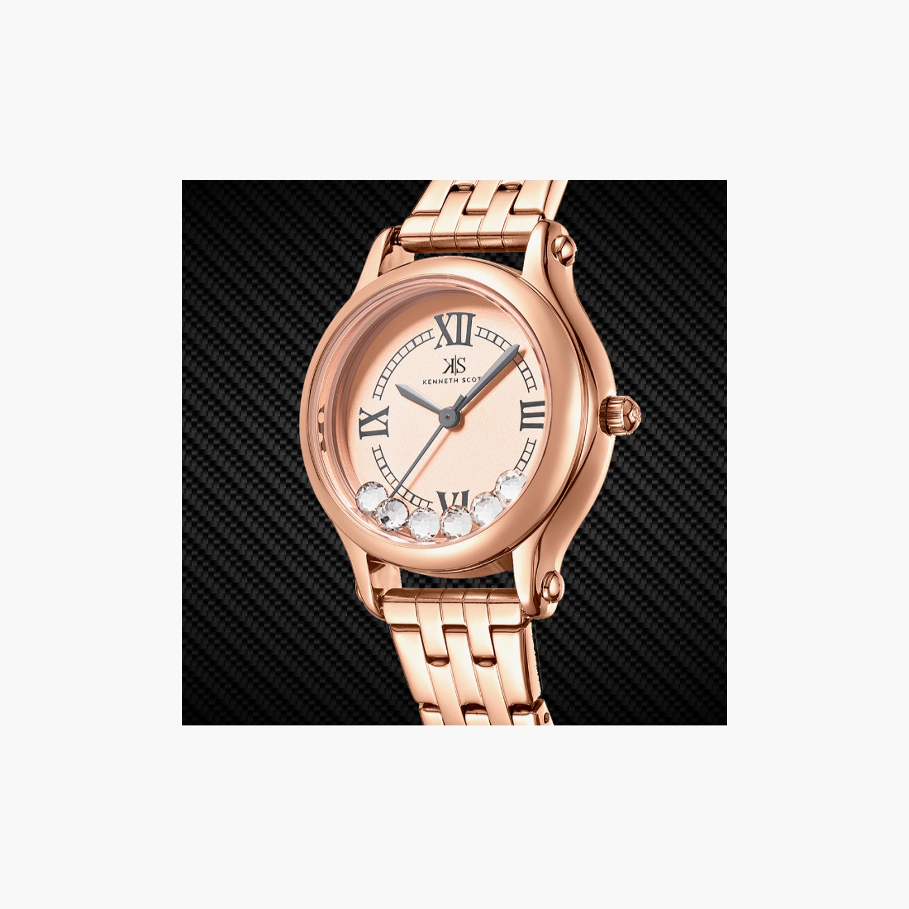 K25510-RBKK | ساعة حريمي أنالوج ستانلس ستيل من كينيث سكوت وردي ذهبي مقاس 30 مم-women-watchesandjewellery-watches-image-4