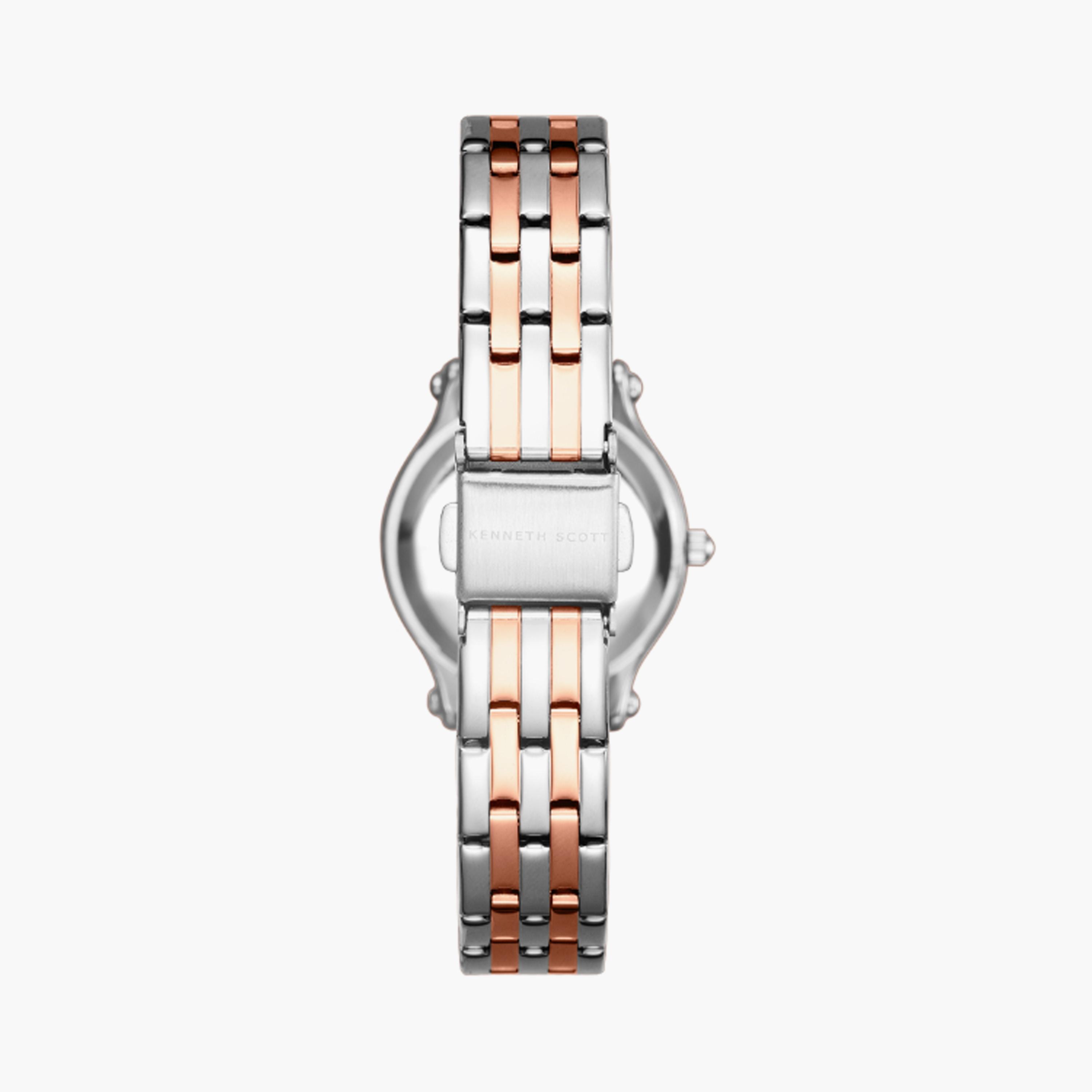 K25510-KBKW | ساعة حريمي أنالوج ستانلس ستيل من كينيث سكوت فضي وردي ذهبي مقاس 30 مم-women-watchesandjewellery-watches-image-3