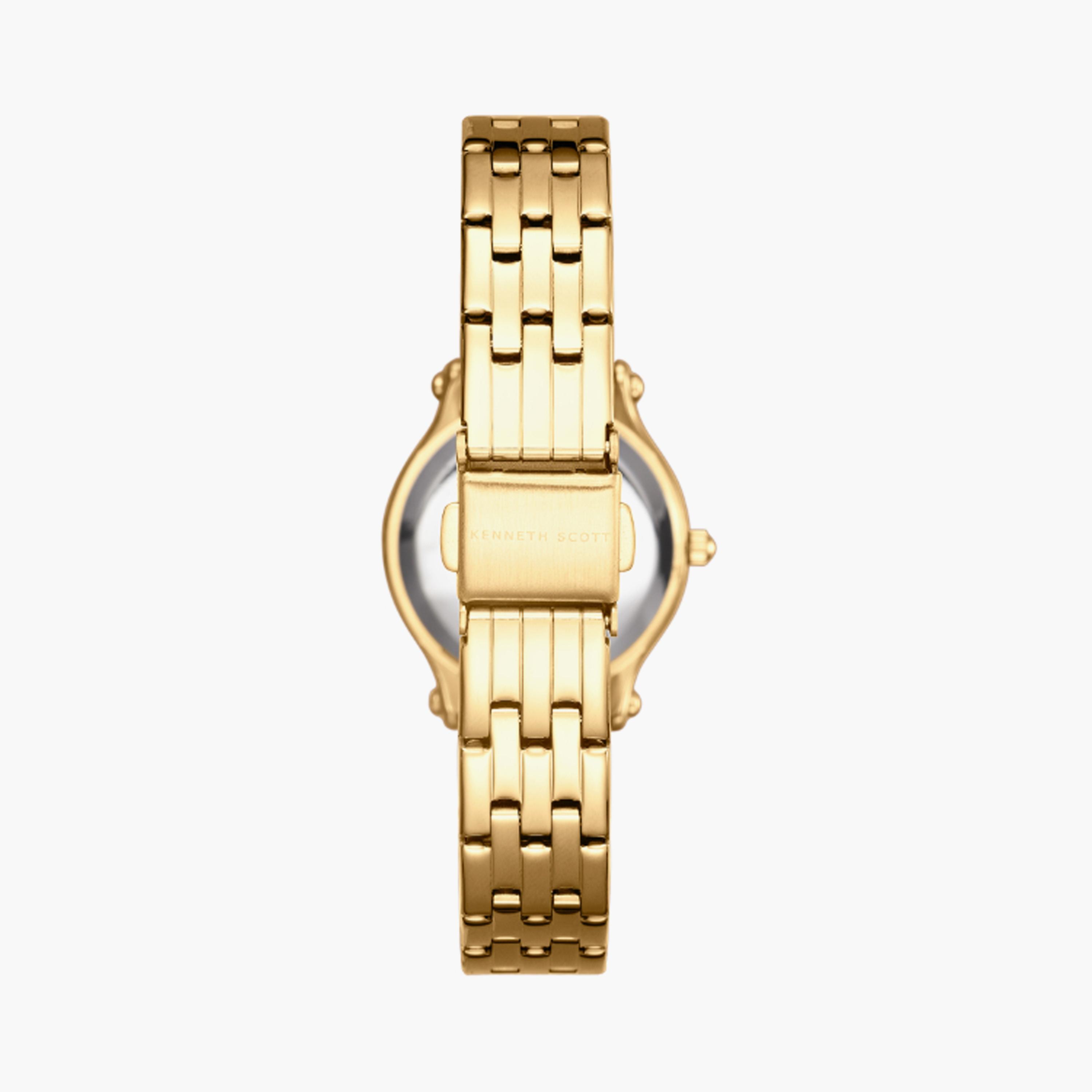 K25510-GBGW | ساعة حريمي أنالوج ستانلس ستيل من كينيث سكوت ذهبي مقاس 30 مم-women-watchesandjewellery-watches-image-3