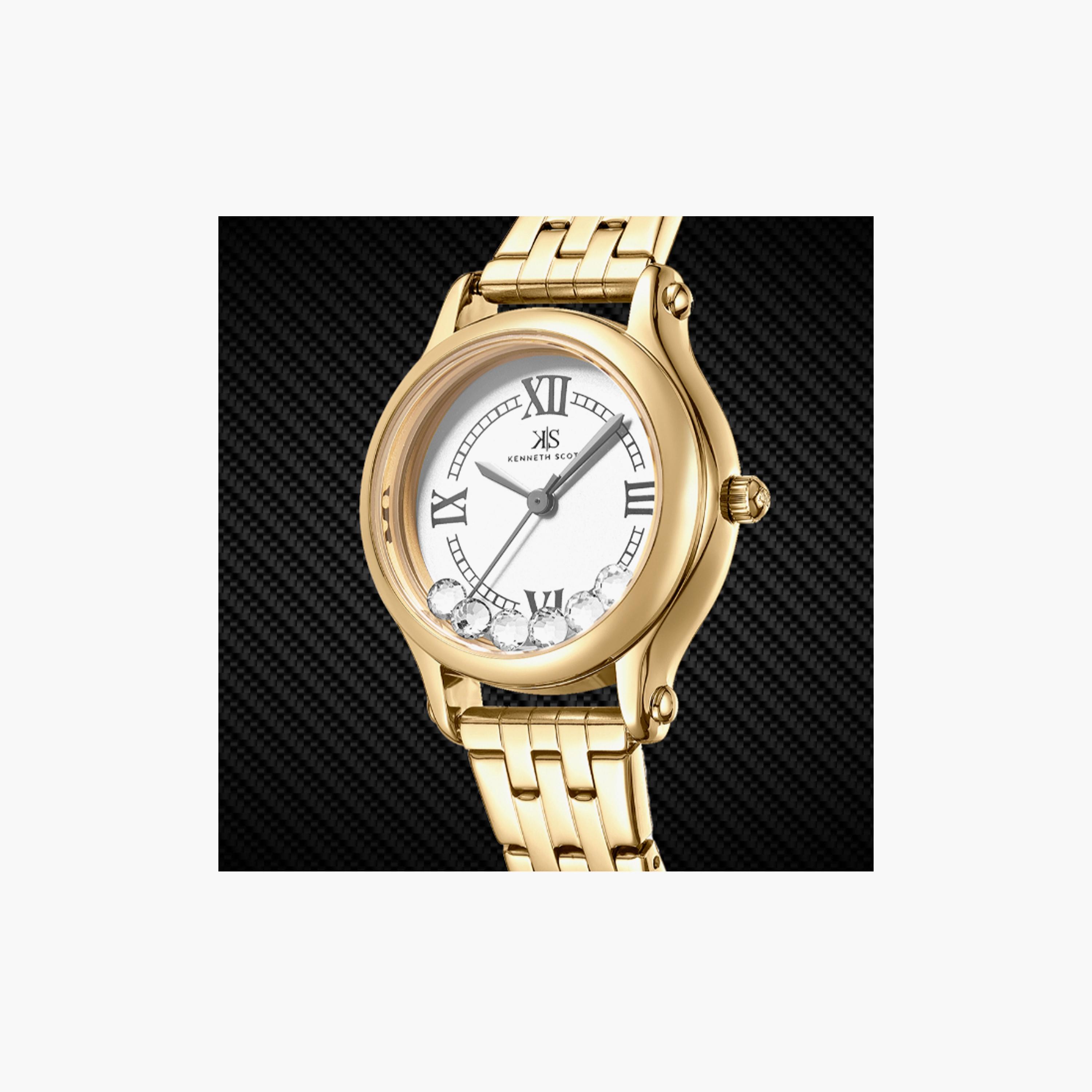 K25510-GBGW | ساعة حريمي أنالوج ستانلس ستيل من كينيث سكوت ذهبي مقاس 30 مم-women-watchesandjewellery-watches-image-4