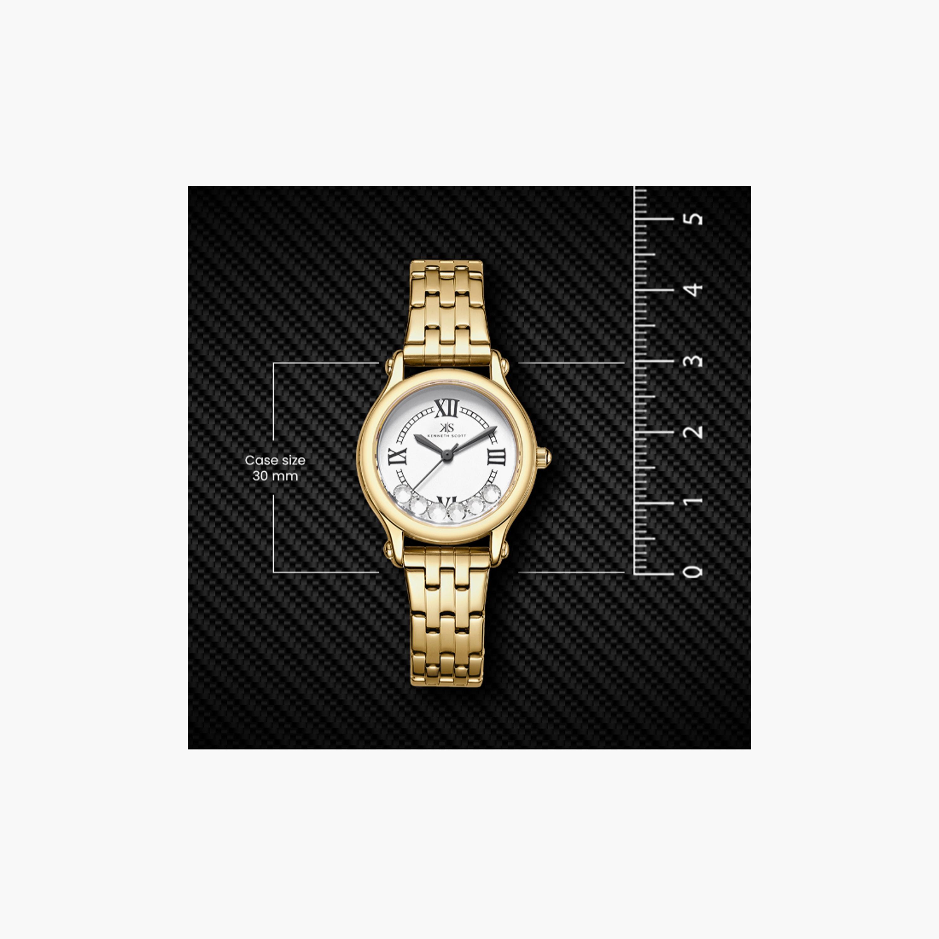 K25510-GBGW | ساعة حريمي أنالوج ستانلس ستيل من كينيث سكوت ذهبي مقاس 30 مم-women-watchesandjewellery-watches-image-5