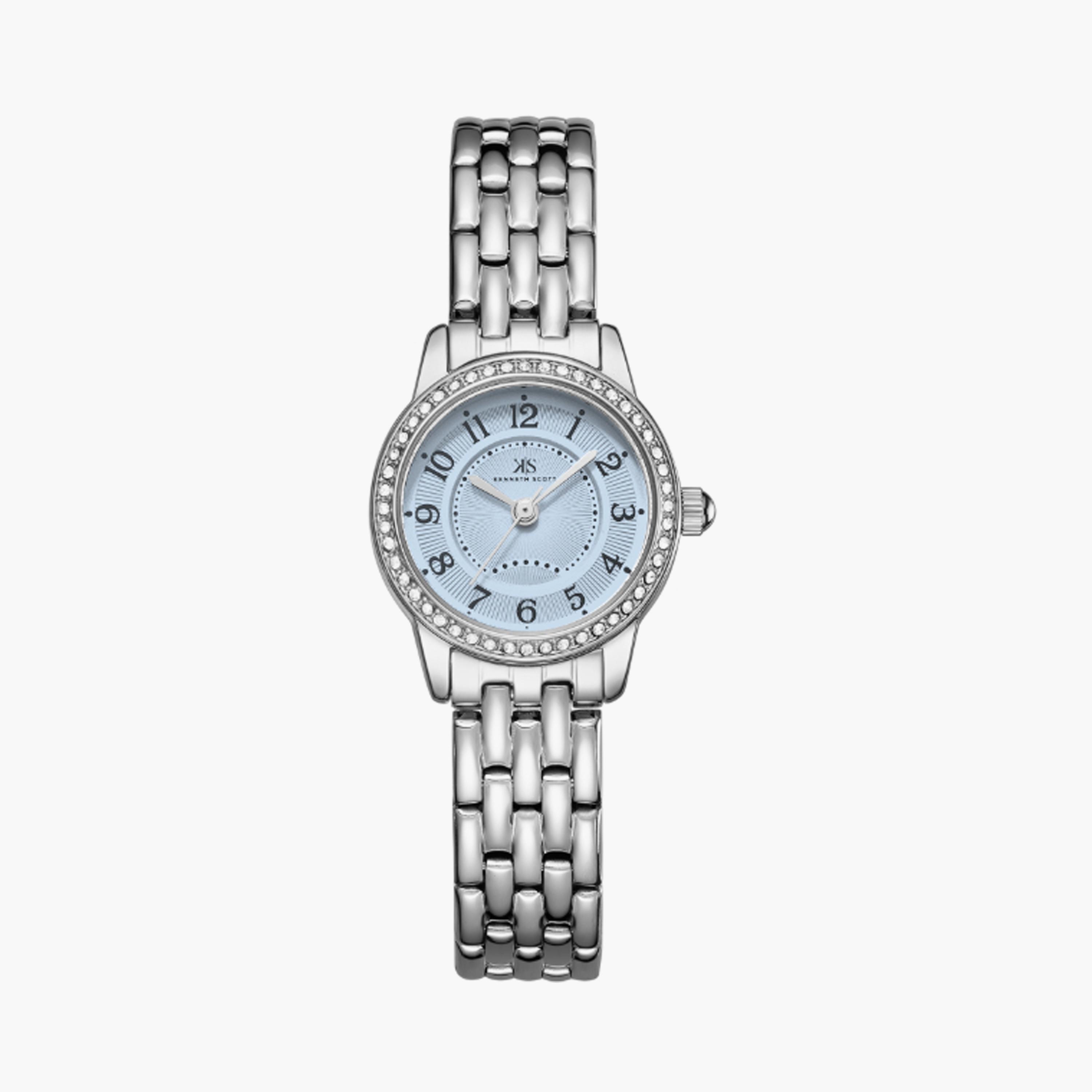 Kenneth Scott Women's 23 MM Silver Analog Stainless Steel Watch | K25511-SBSL-women-watchesandjewellery-watches-image-1