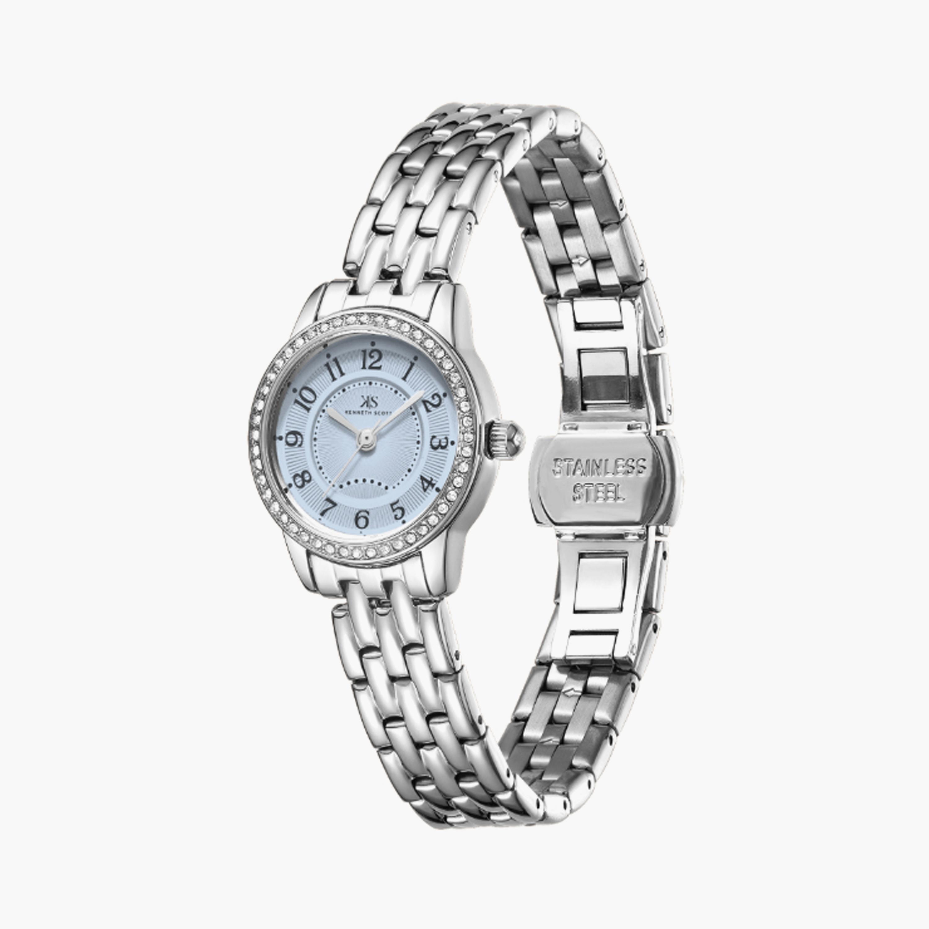 Kenneth Scott Women's 23 MM Silver Analog Stainless Steel Watch | K25511-SBSL-women-watchesandjewellery-watches-image-2