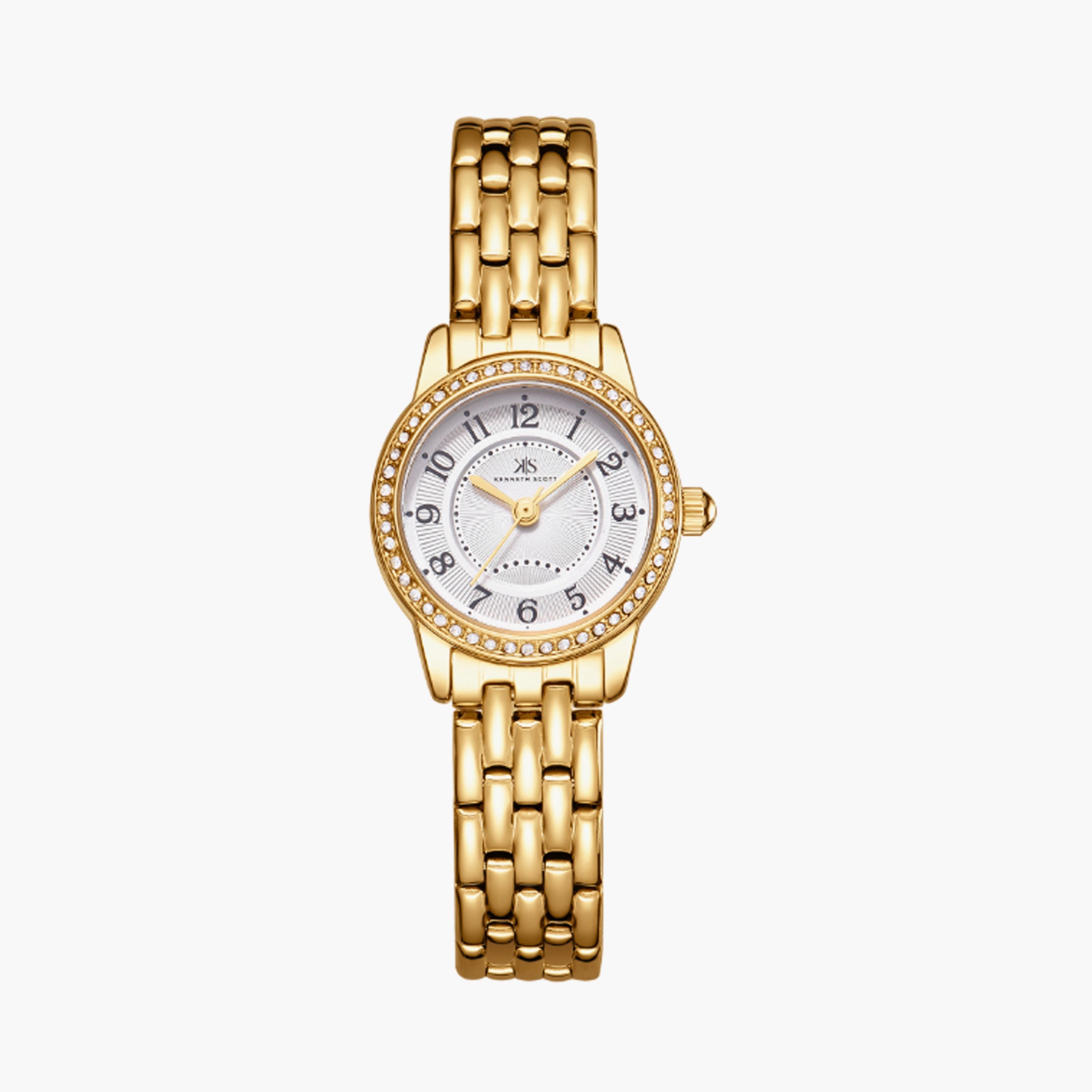 Kenneth Scott Women's 23 MM Gold Analog Stainless Steel Watch | K25511-GBGW-women-watchesandjewellery-watches-image-1