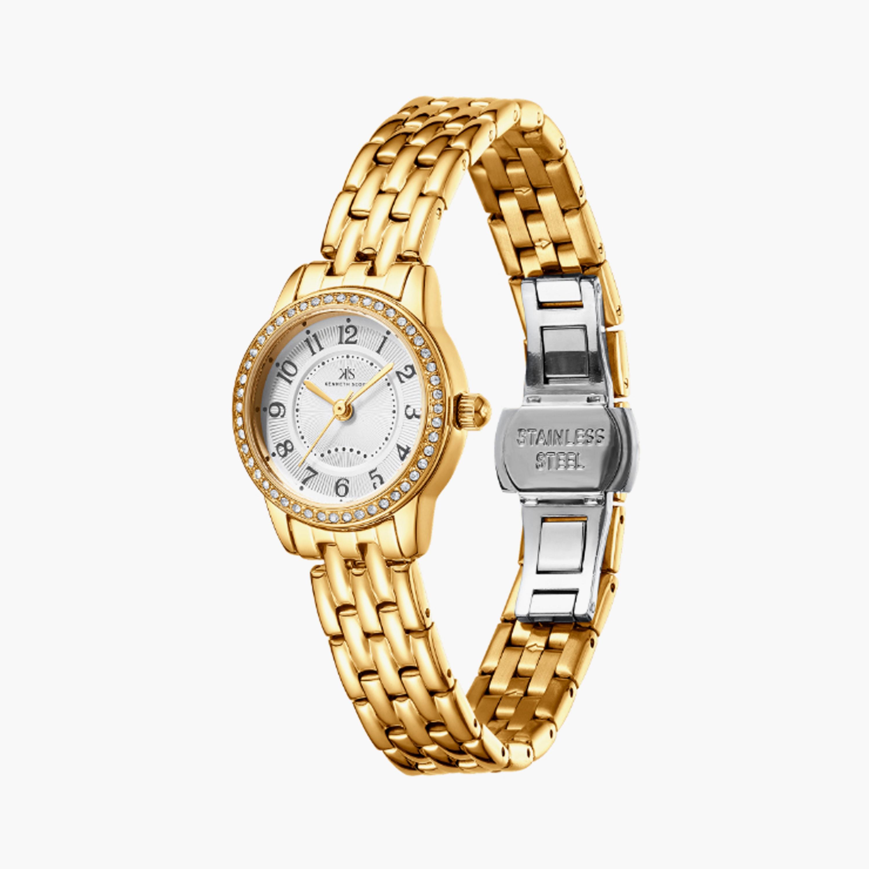 Kenneth Scott Women's 23 MM Gold Analog Stainless Steel Watch | K25511-GBGW-women-watchesandjewellery-watches-image-2