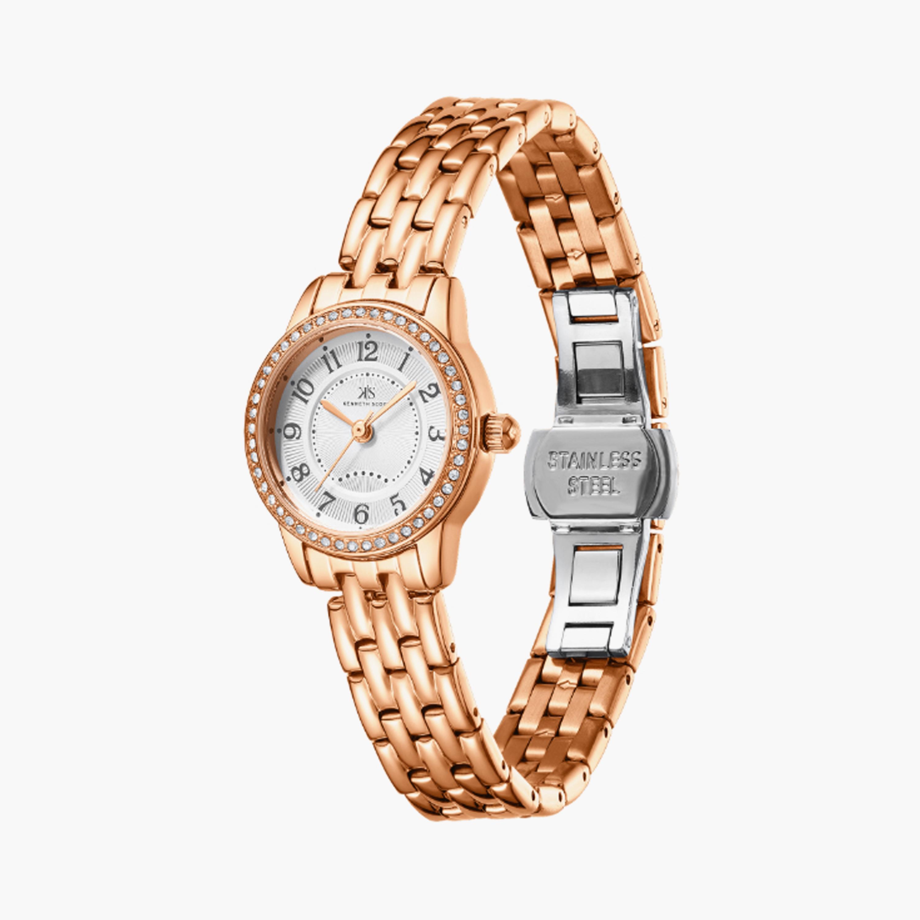 K25511-RBKW | ساعة حريمي أنالوج ستانلس ستيل من كينيث سكوت وردي ذهبي مقاس 23 مم-women-watchesandjewellery-watches-image-2