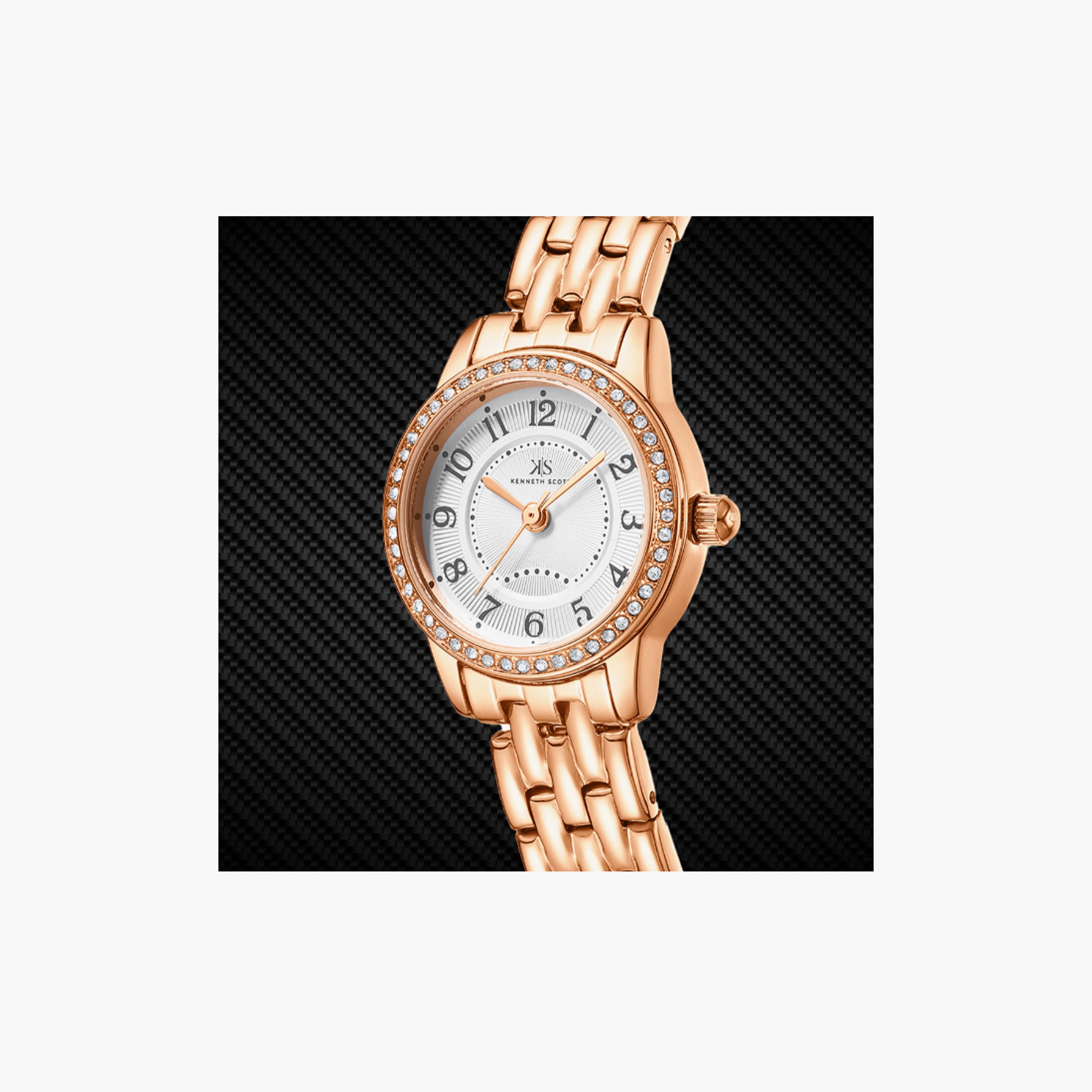 K25511-RBKW | ساعة حريمي أنالوج ستانلس ستيل من كينيث سكوت وردي ذهبي مقاس 23 مم-women-watchesandjewellery-watches-image-4