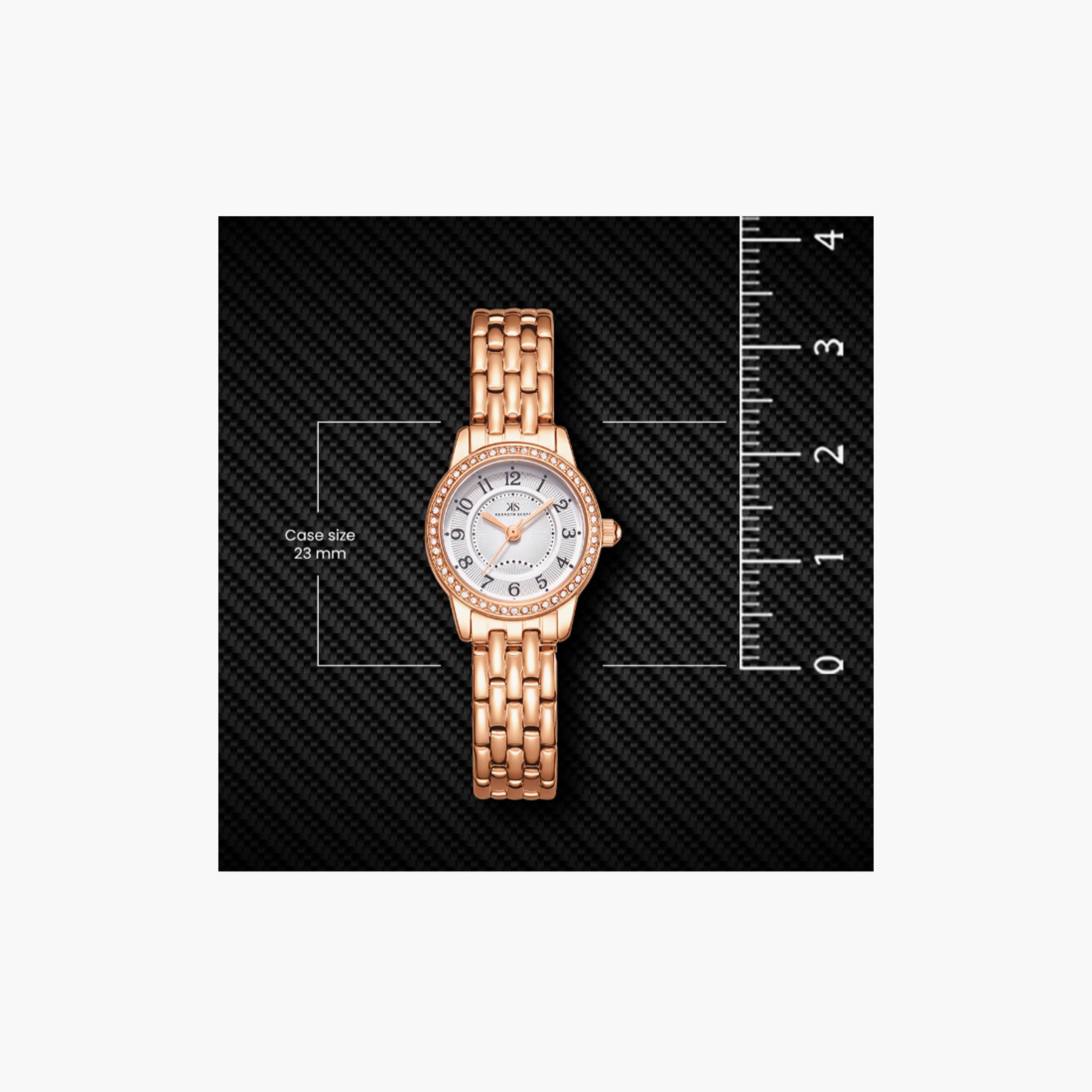 K25511-RBKW | ساعة حريمي أنالوج ستانلس ستيل من كينيث سكوت وردي ذهبي مقاس 23 مم-women-watchesandjewellery-watches-image-5
