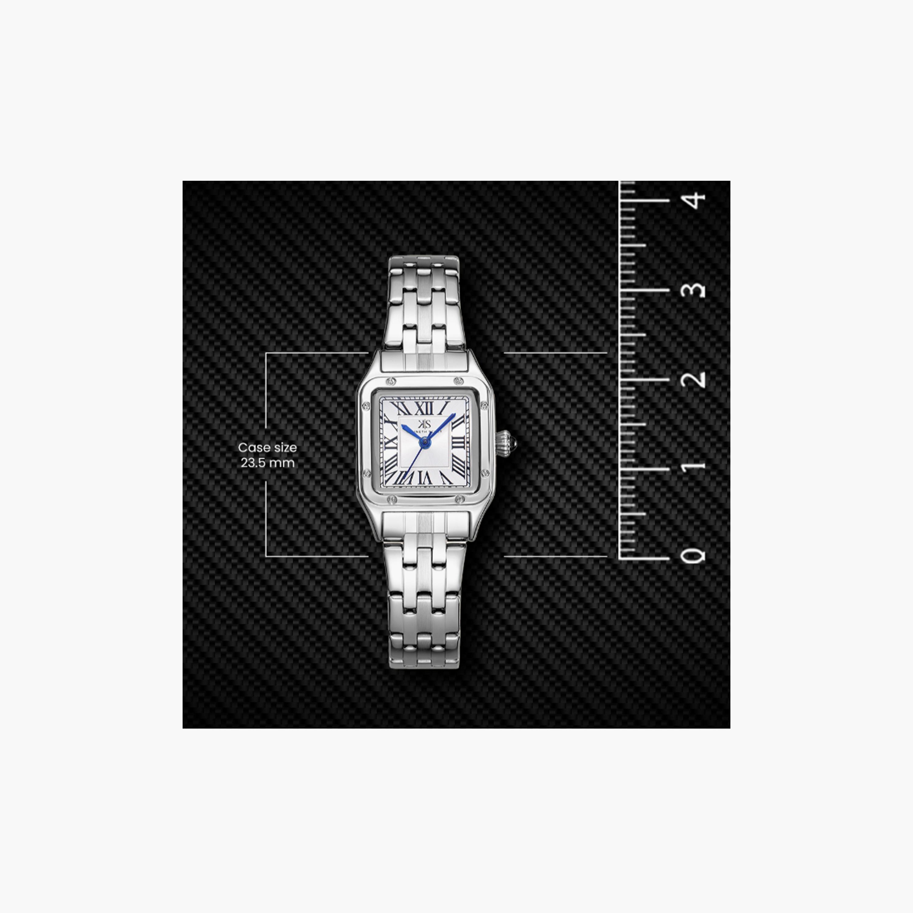 K25512-SBSW | ساعة حريمي أنالوج ستانلس ستيل من كينيث سكوت فضي مقاس 24 مم-women-watchesandjewellery-watches-image-5
