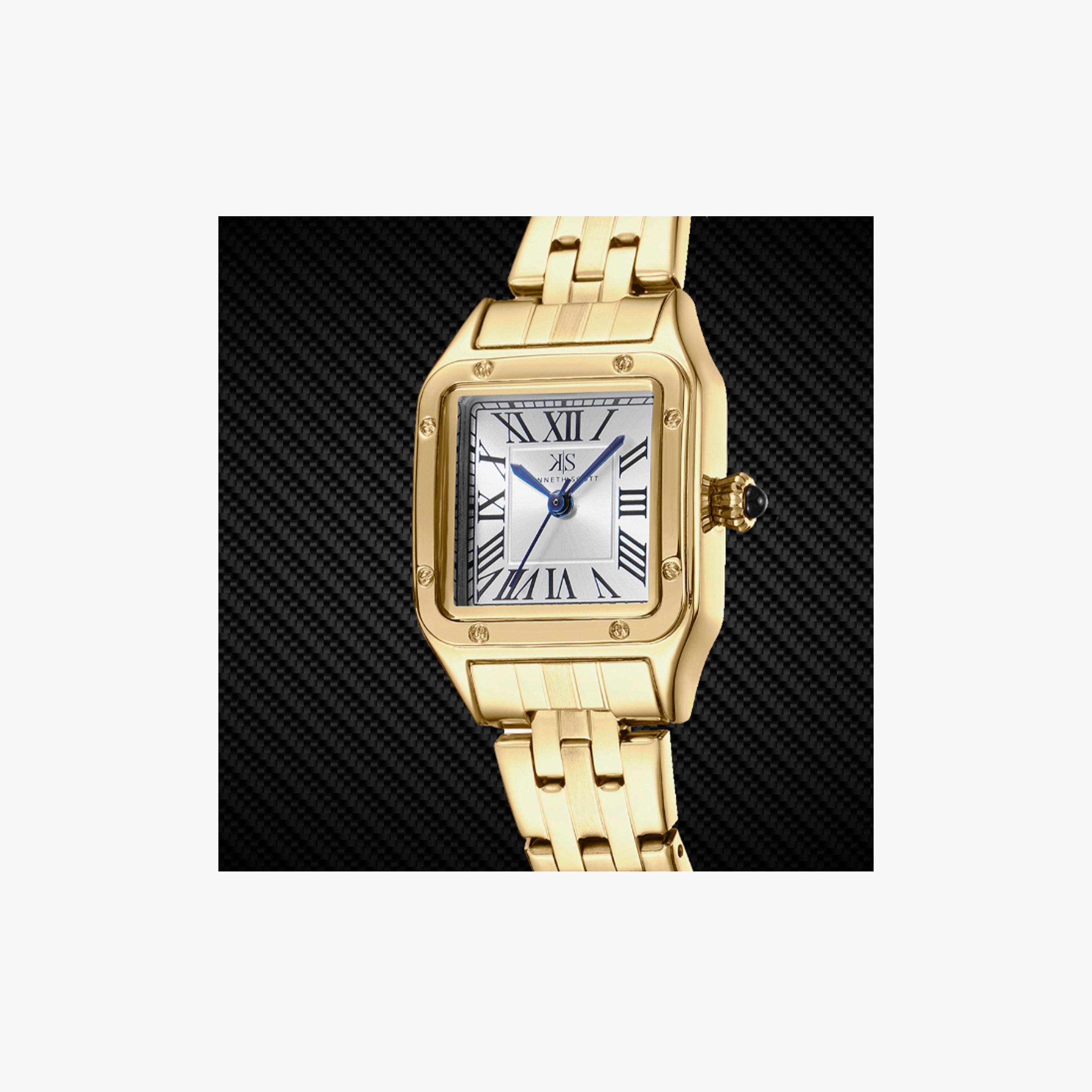 Kenneth Scott Women's 24 MM Gold Analog Stainless Steel Watch | K25512-GBGW-women-watchesandjewellery-watches-image-4