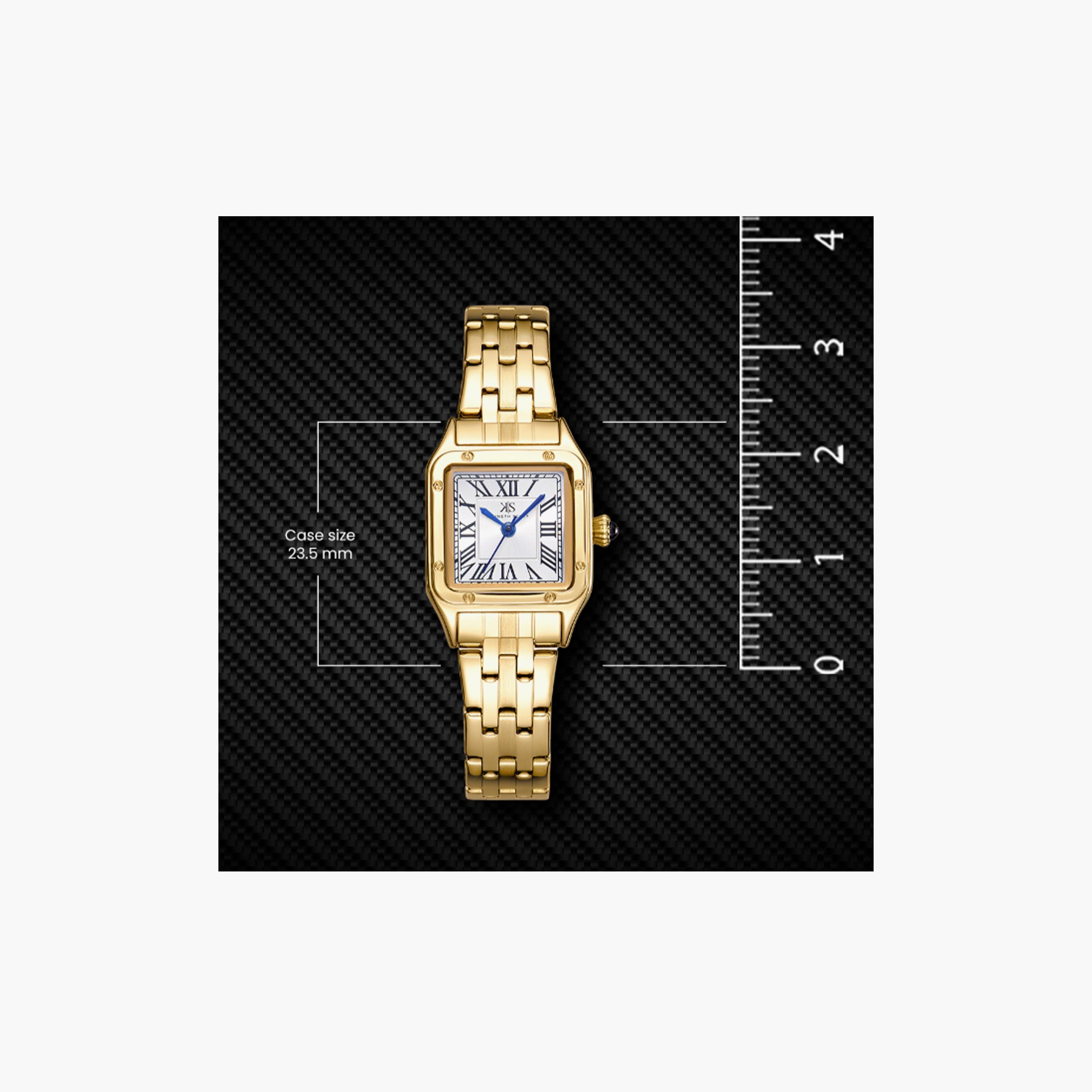 Kenneth Scott Women's 24 MM Gold Analog Stainless Steel Watch | K25512-GBGW-women-watchesandjewellery-watches-image-5