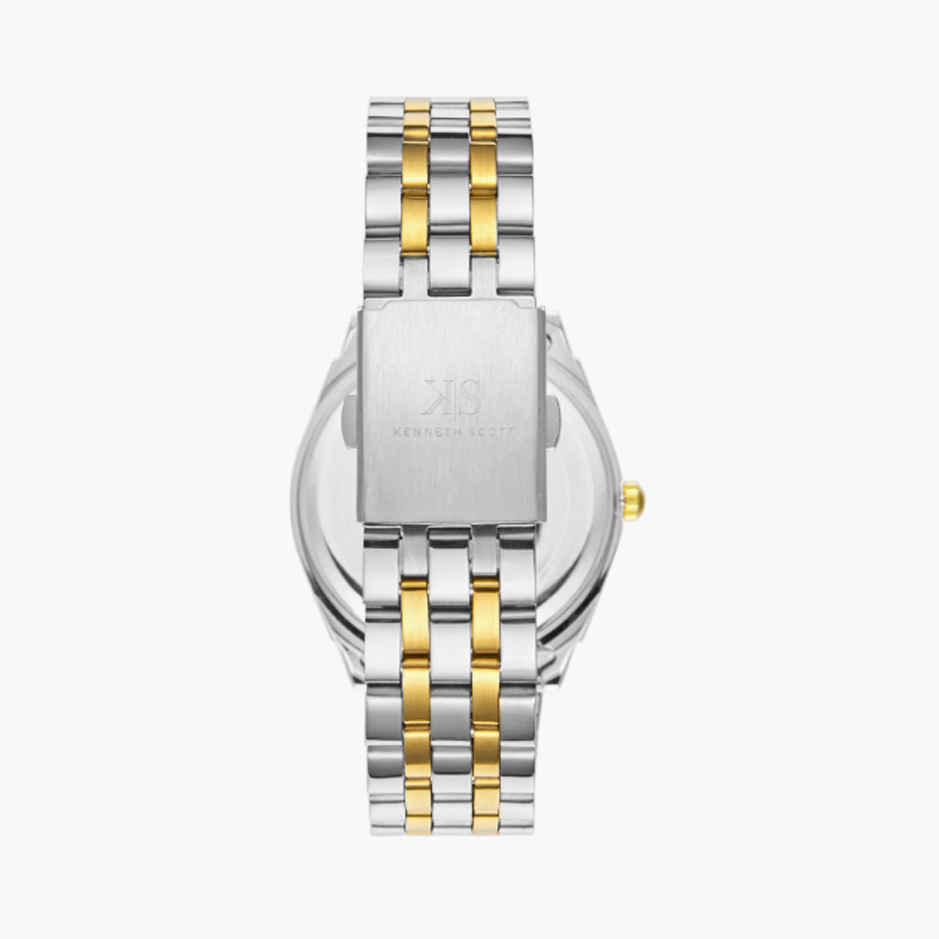 K23054-TBTW | ساعة للرجال من كينيث سكوت بعرض انالوج وسوار من الستانلس ستيل، ذهبي وفضي مقاس 40 مم-men-watchesandjewellery-watches-image-3