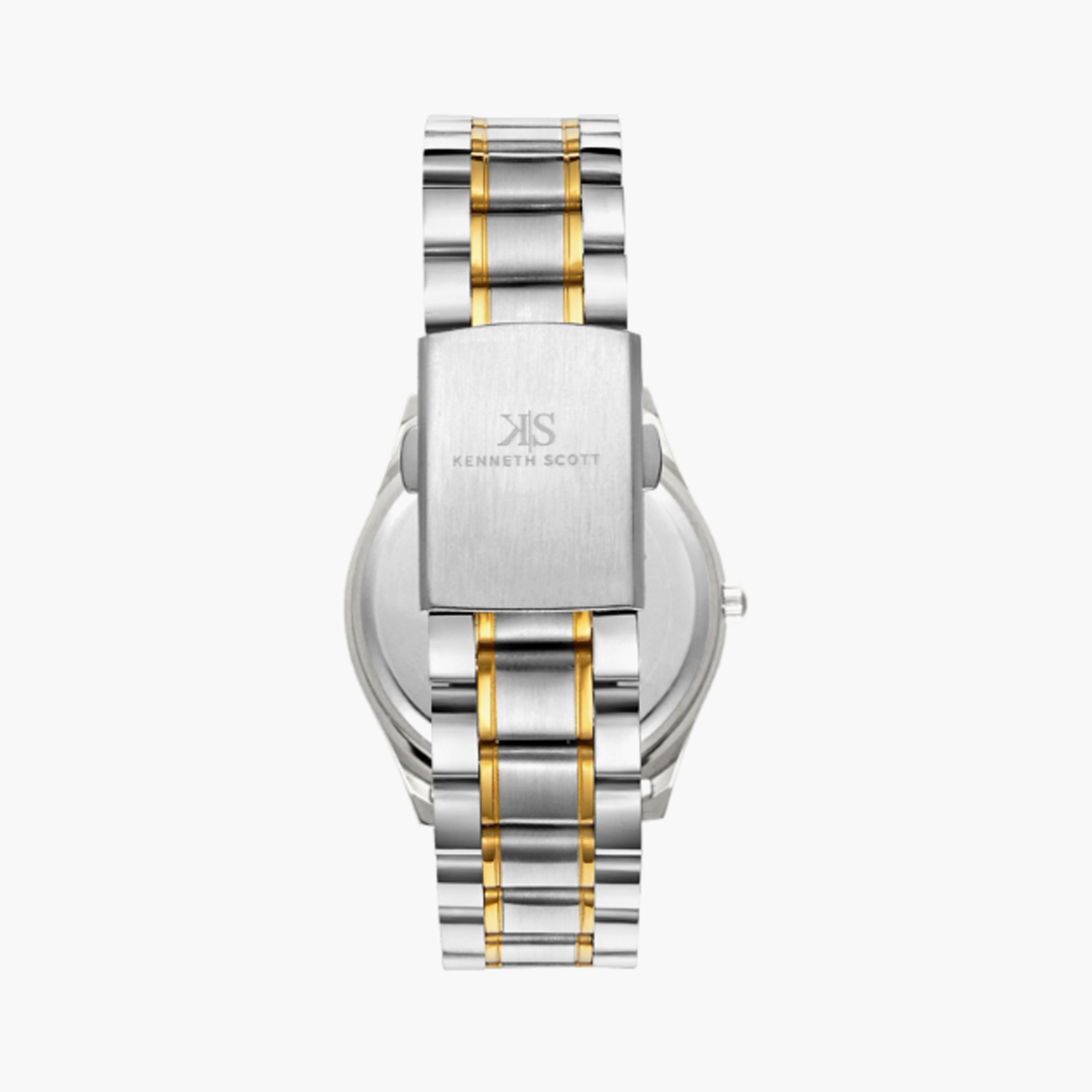 K23052-TBTW | ساعة للرجال من كينيث سكوت بعرض انالوج وسوار من الستانلس ستيل، ذهبي وفضي مقاس 38 مم-men-watchesandjewellery-watches-image-3