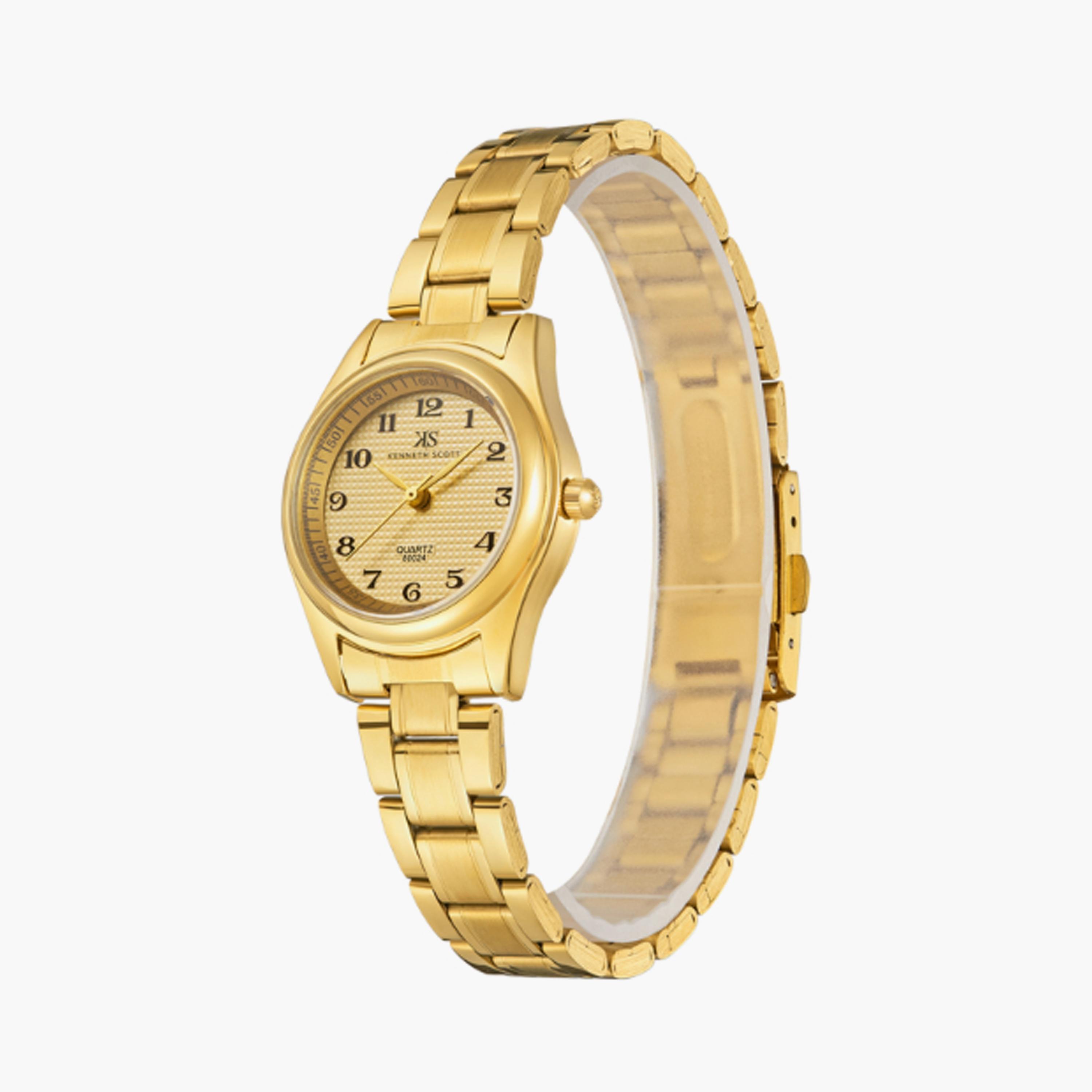 K23552-GBGC | ساعة حريمي أنالوج ستانلس ستيل من كينيث سكوت ذهبي مقاس 28 مم-women-watchesandjewellery-watches-image-2