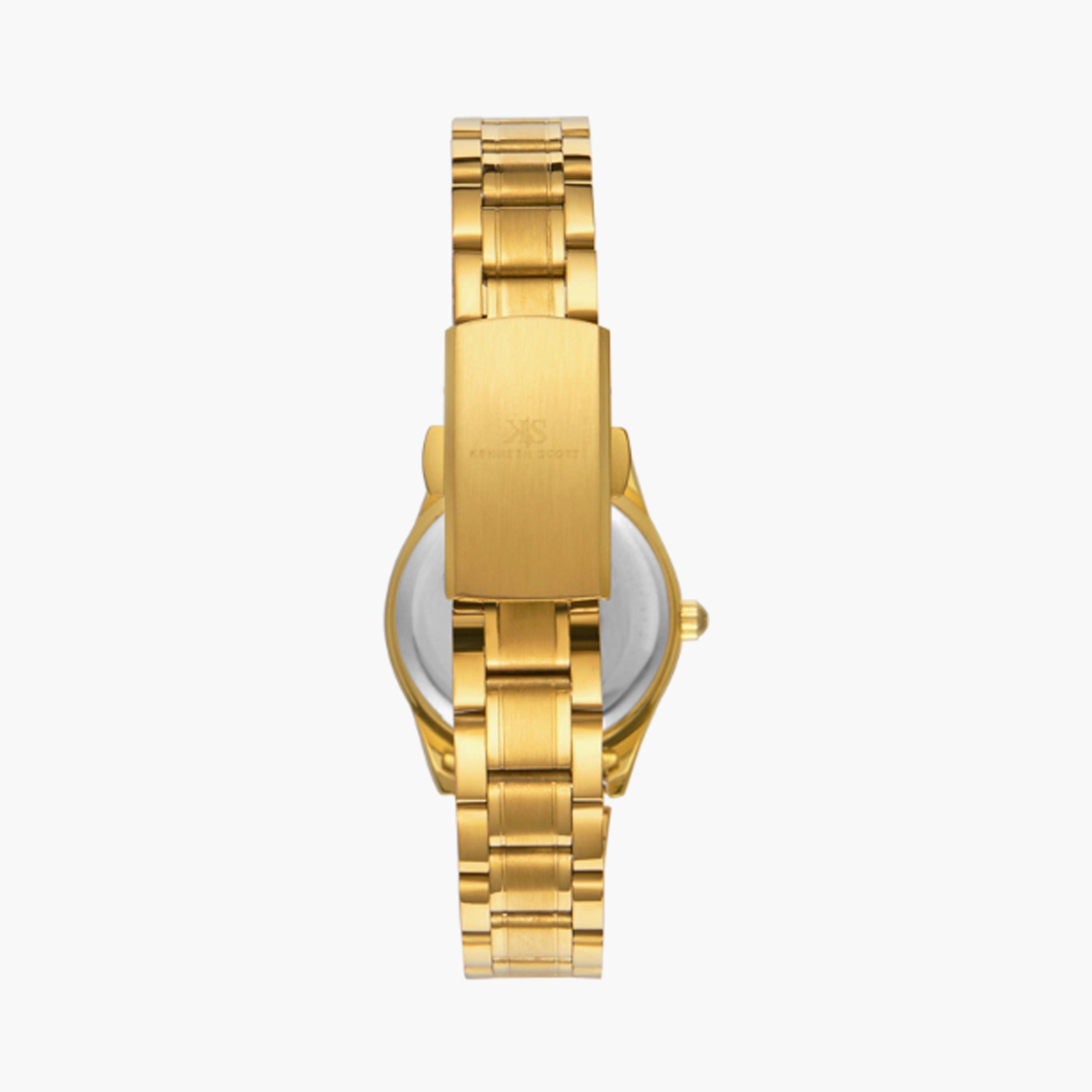 K23552-GBGC | ساعة حريمي أنالوج ستانلس ستيل من كينيث سكوت ذهبي مقاس 28 مم-women-watchesandjewellery-watches-image-3