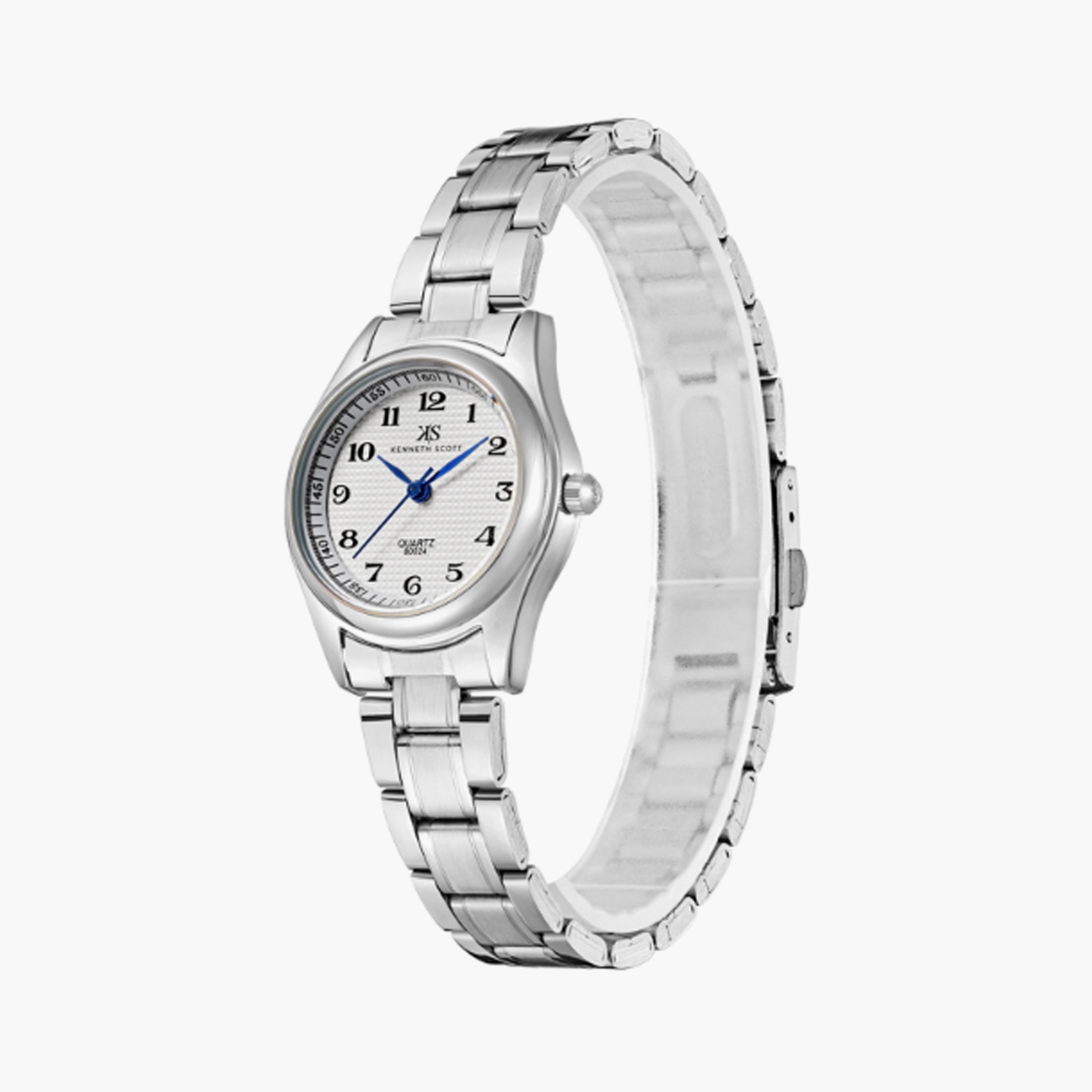 Kenneth Scott Women's 28 MM Silver Analog Stainless Steel Watch | K23552-SBSW-women-watchesandjewellery-watches-image-2
