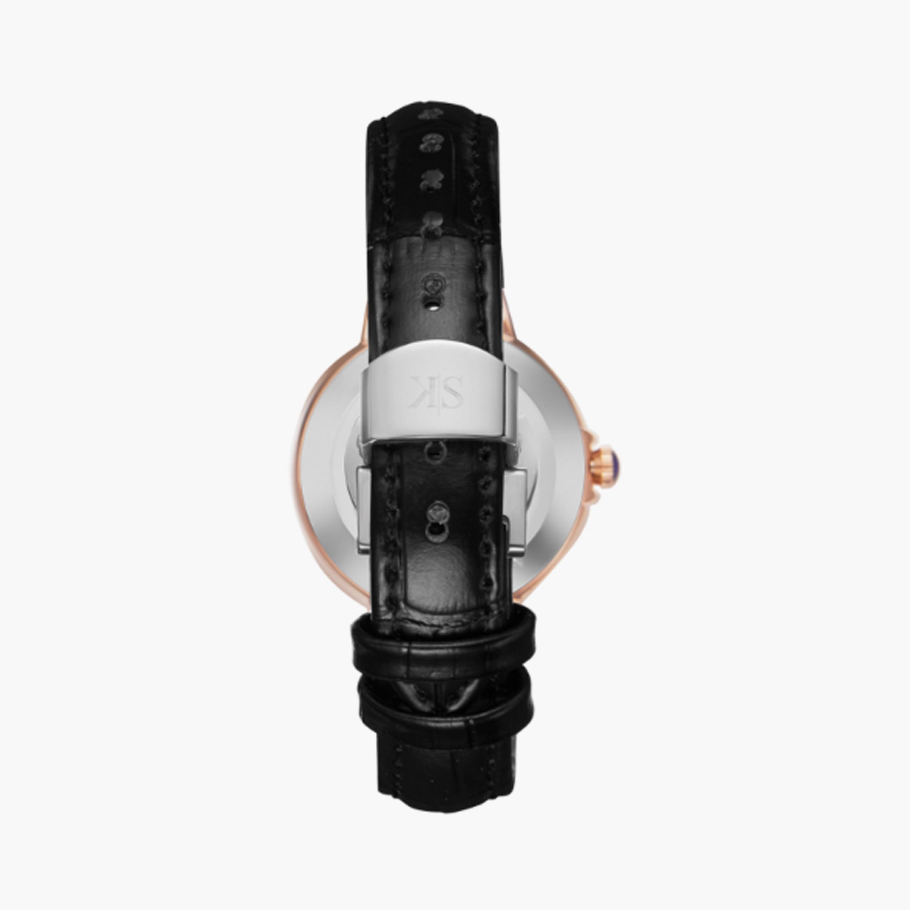K23553-RLBW | ساعة حريمي أنالوج من كينيث سكوت من الجلد الطبيعي اسود مقاس 32 مم-women-watchesandjewellery-watches-image-3