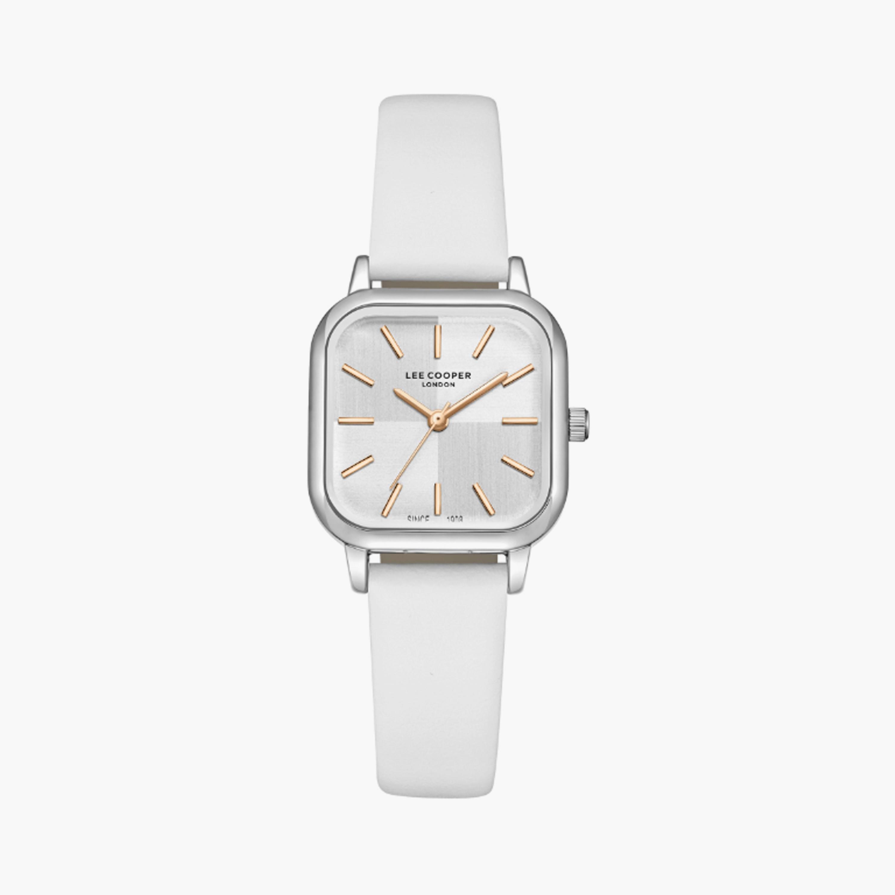 Lee Cooper Women's 26 MM White Analog Leather Watch | LC08152.333-women-watchesandjewellery-watches-image-1