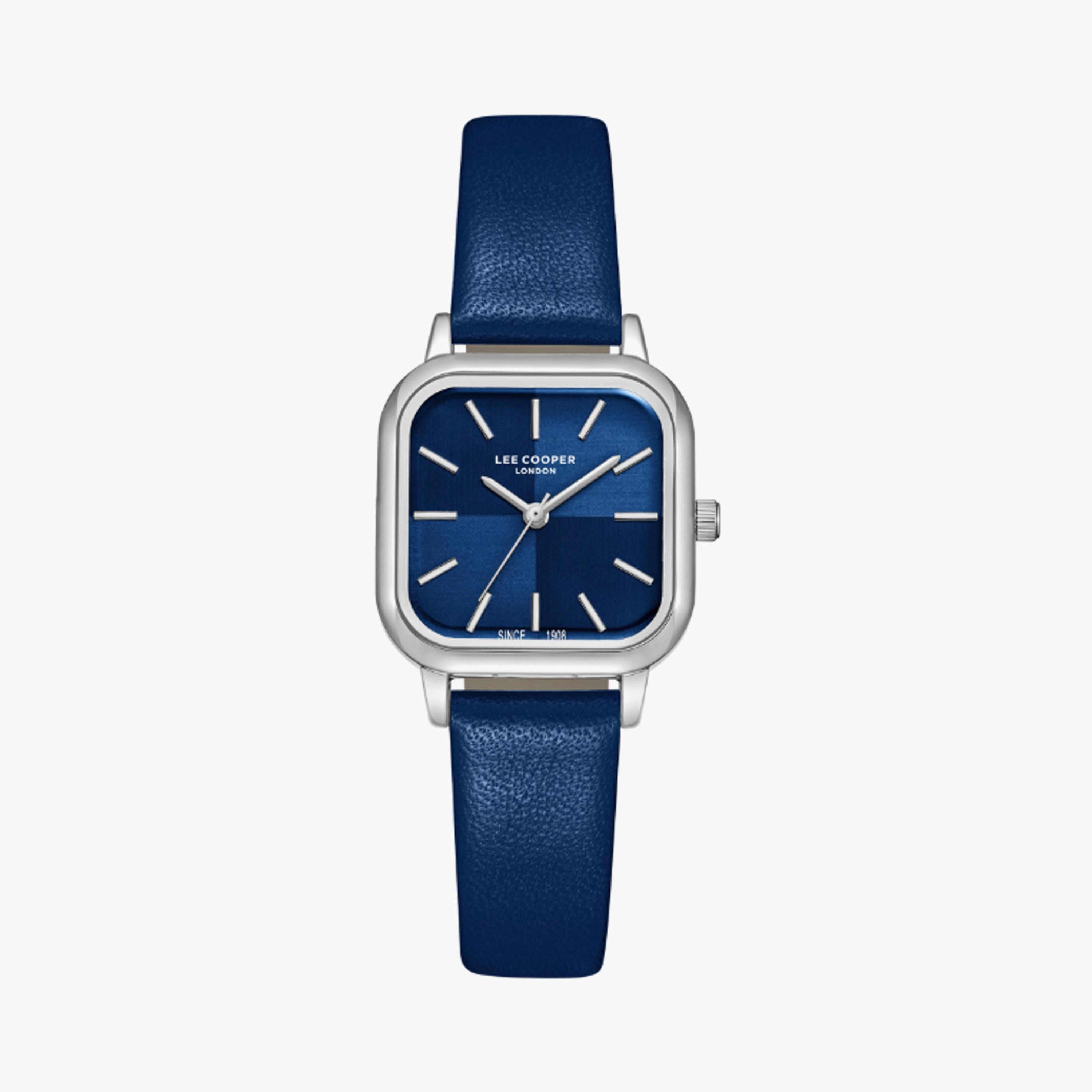 Lee Cooper Women's 26 MM Blue Analog Leather Watch | LC08152.399-women-watchesandjewellery-watches-image-1