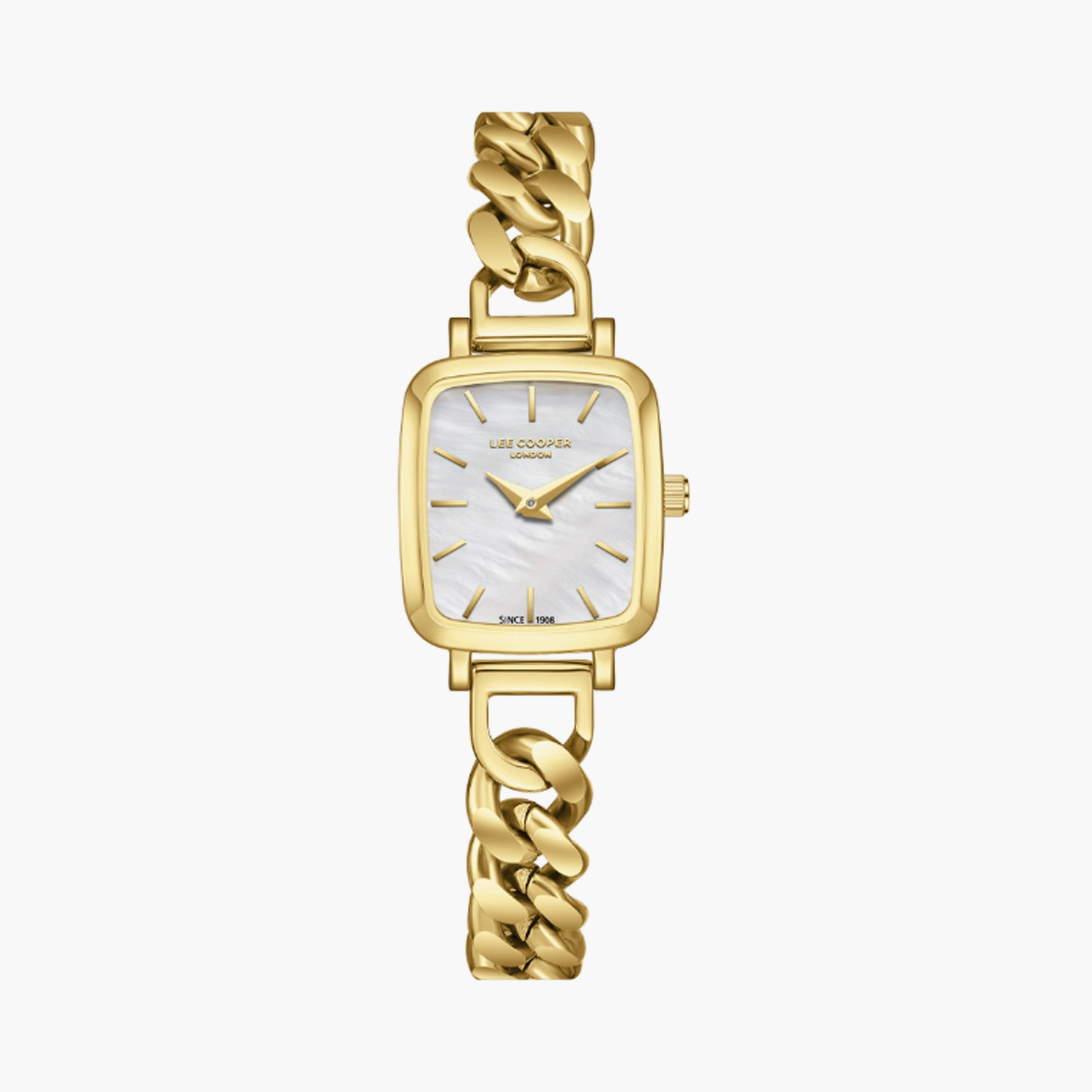LC08130.120 | لي كوبر ساعة حريمي أنالوج ستانلس ستيل ذهبي مقاس 22 مم-women-watchesandjewellery-watches-image-1