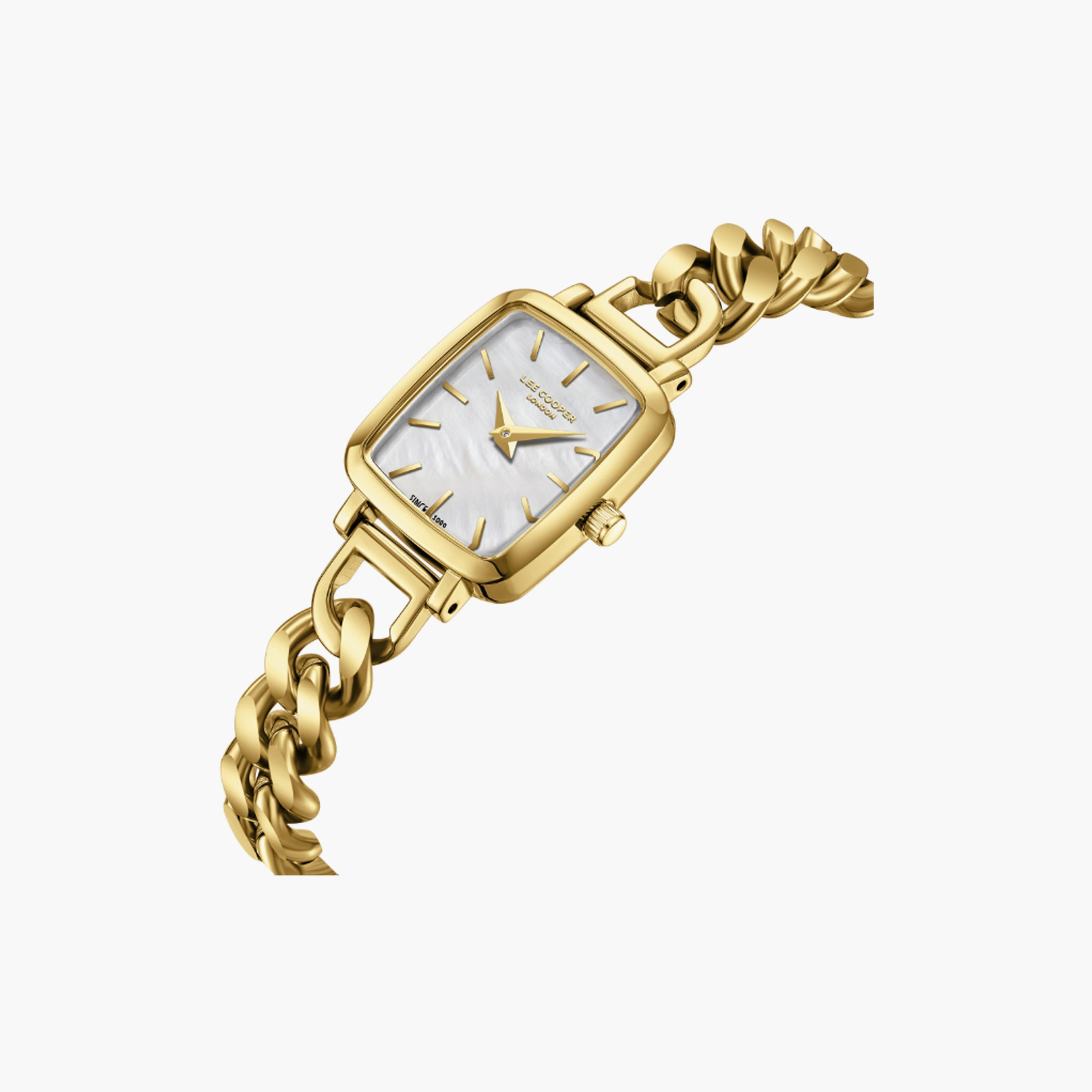 LC08130.120 | لي كوبر ساعة حريمي أنالوج ستانلس ستيل ذهبي مقاس 22 مم-women-watchesandjewellery-watches-image-4