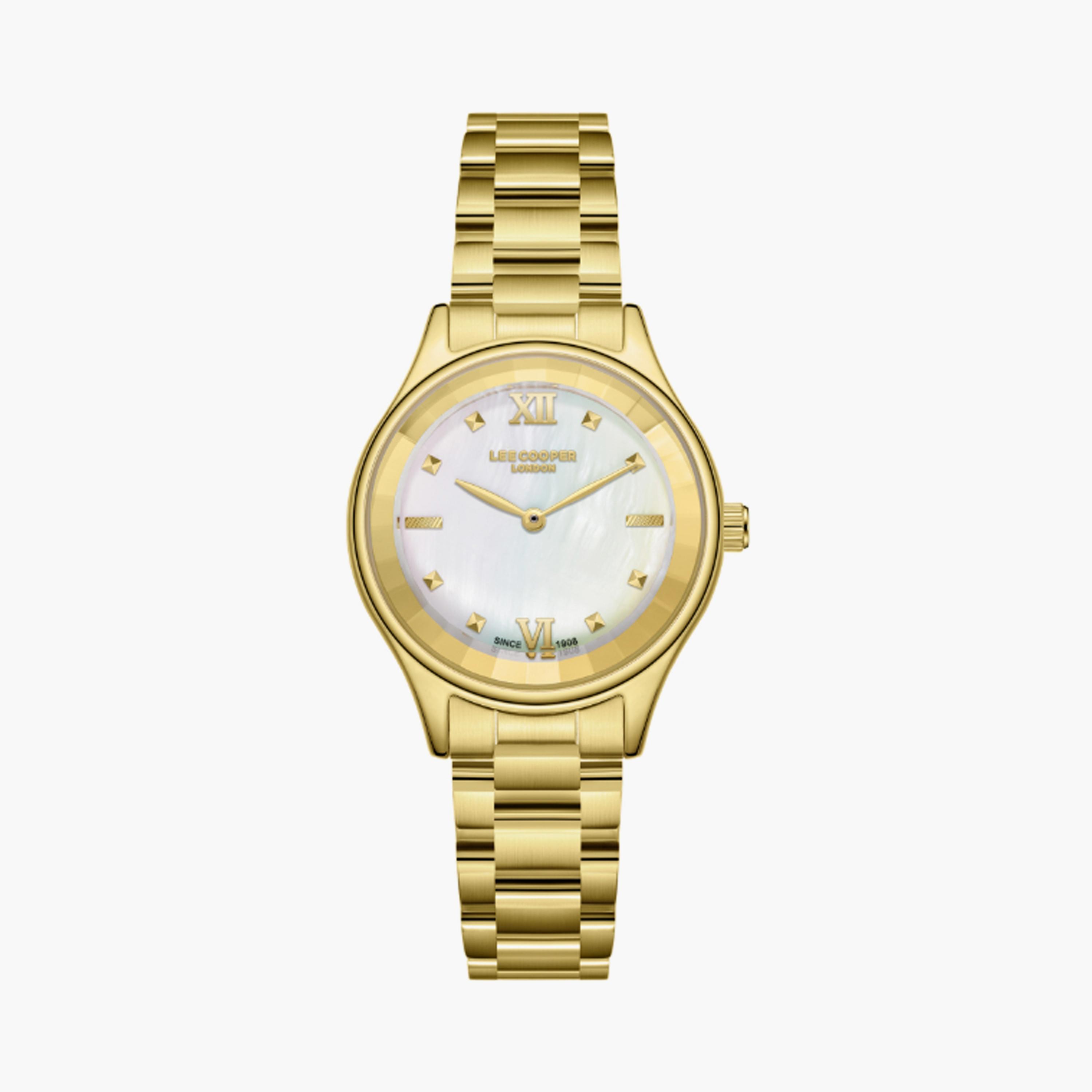 LC08157.120 | لي كوبر ساعة حريمي أنالوج ستانلس ستيل ذهبي مقاس 31 مم-women-watchesandjewellery-watches-image-1