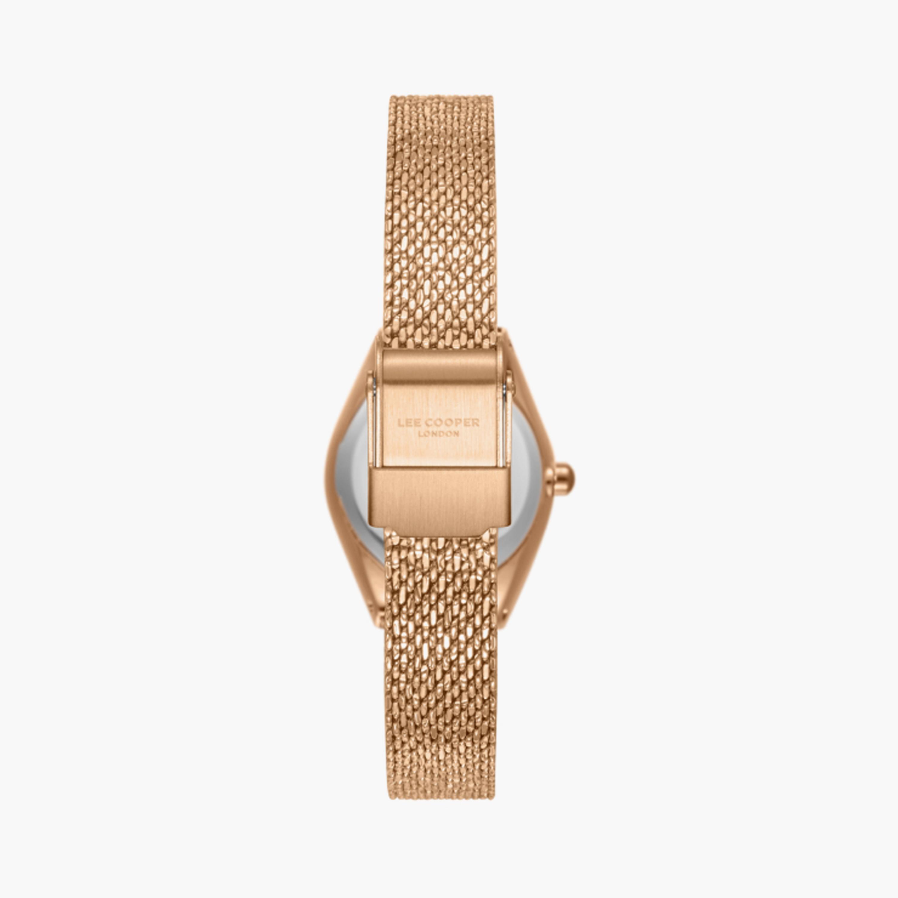 LC08140.410 | لي كوبر ساعة حريمي، انالوج وسوار معدني وردي ذهبي مقاس 24 مم-women-watchesandjewellery-watches-image-3