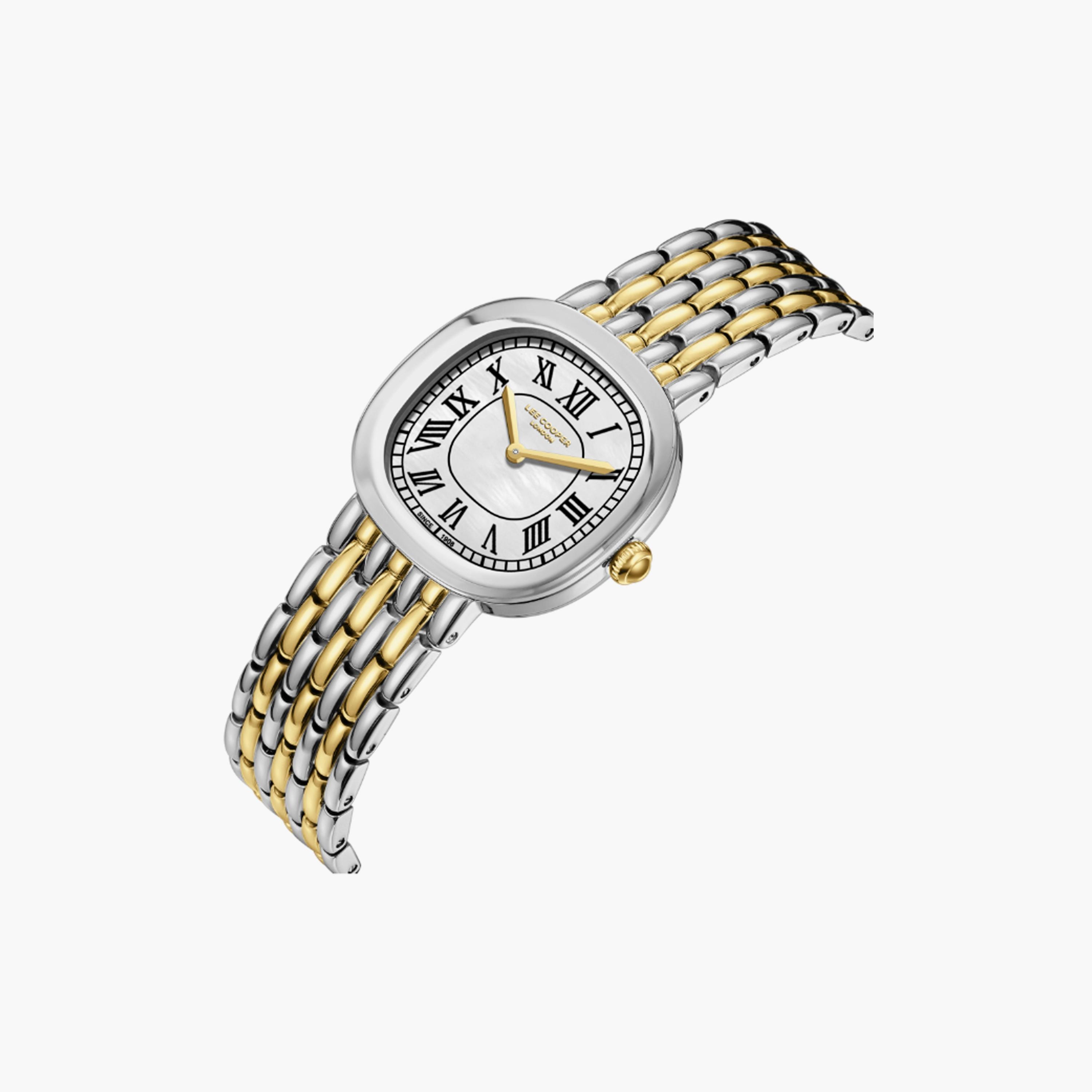 Lee Cooper Women's 29 MM Silver & Gold Analog Stainless Steel Watch | LC08159.220-women-watchesandjewellery-watches-image-4