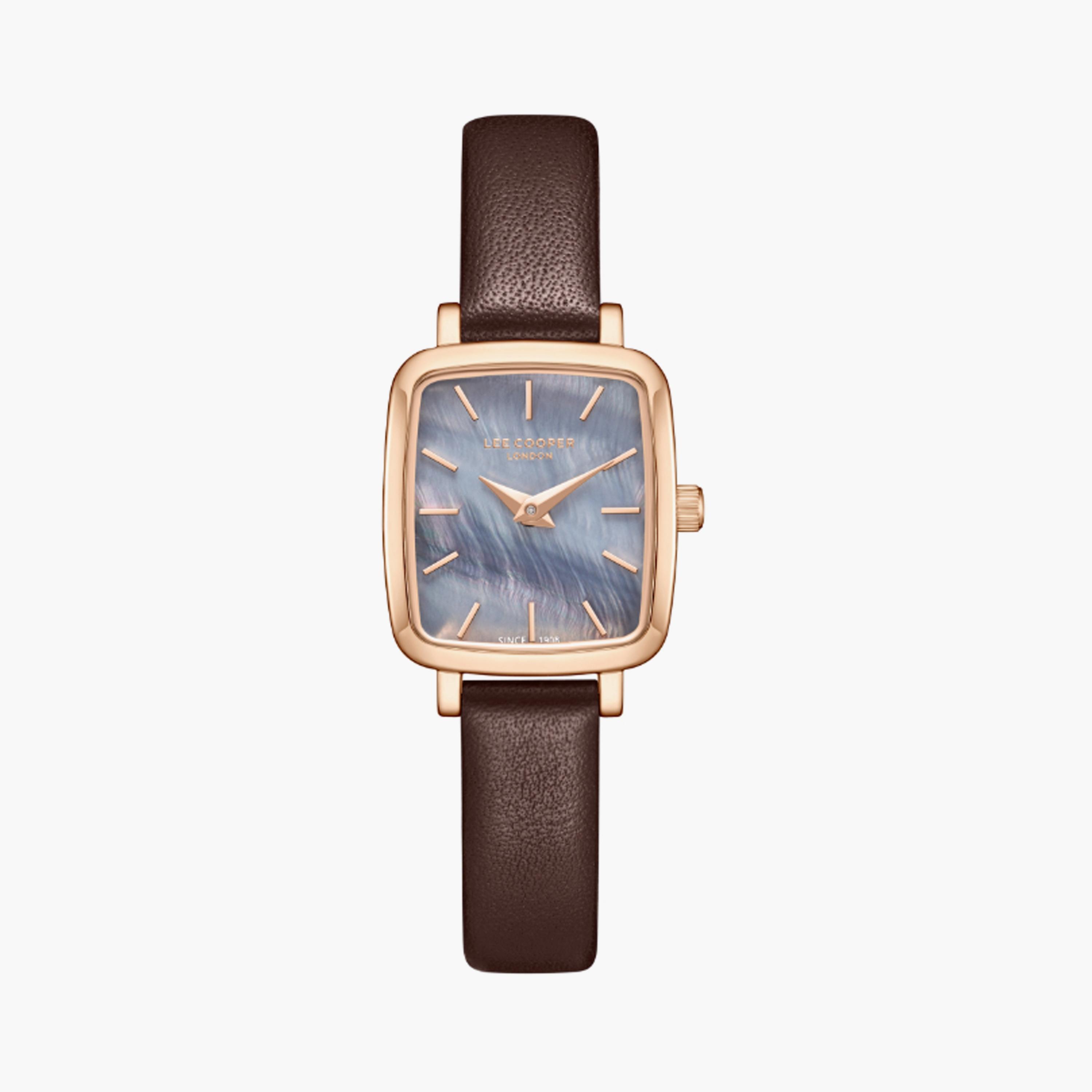 Lee Cooper Women's 22 MM Dark Brown Analog Leather Watch | LC08151.552-women-watchesandjewellery-watches-image-1