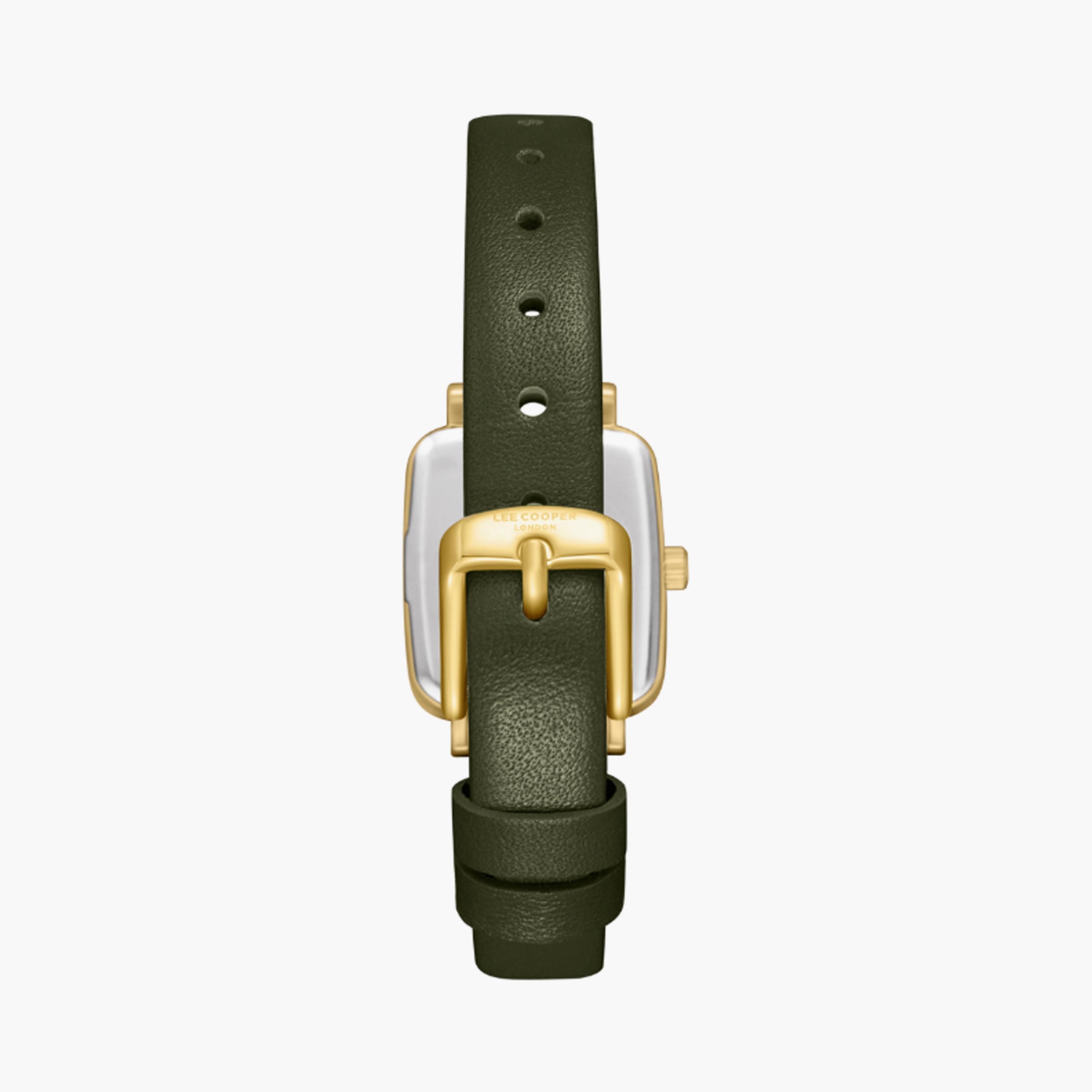 LC08151.175 | لي كوبر ساعة حريمي أنالوج من الجلد الطبيعي أخضر غامق مقاس 22 مم-women-watchesandjewellery-watches-image-3