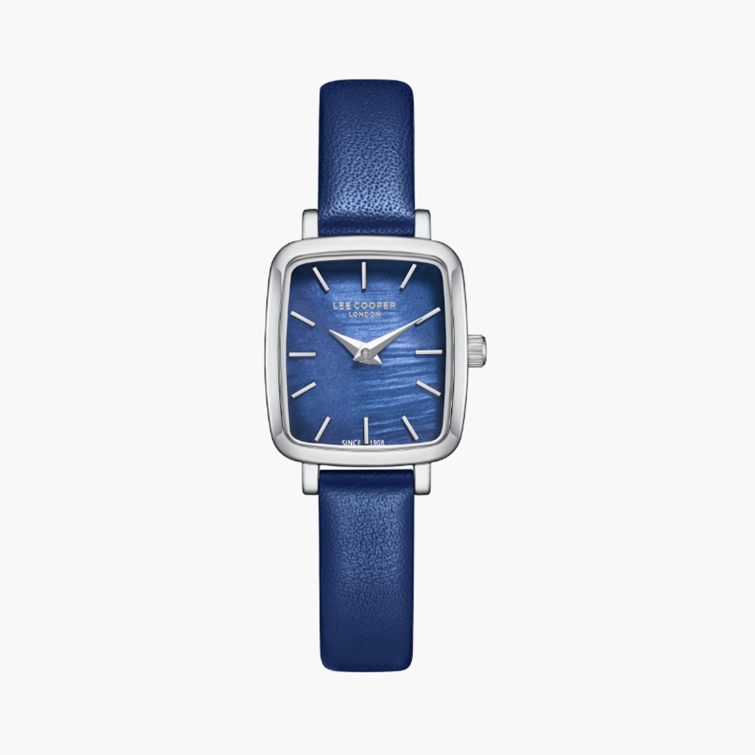 Lee Cooper Women's 22 MM Blue Analog Leather Watch | LC08151.399-women-watchesandjewellery-watches-image-1