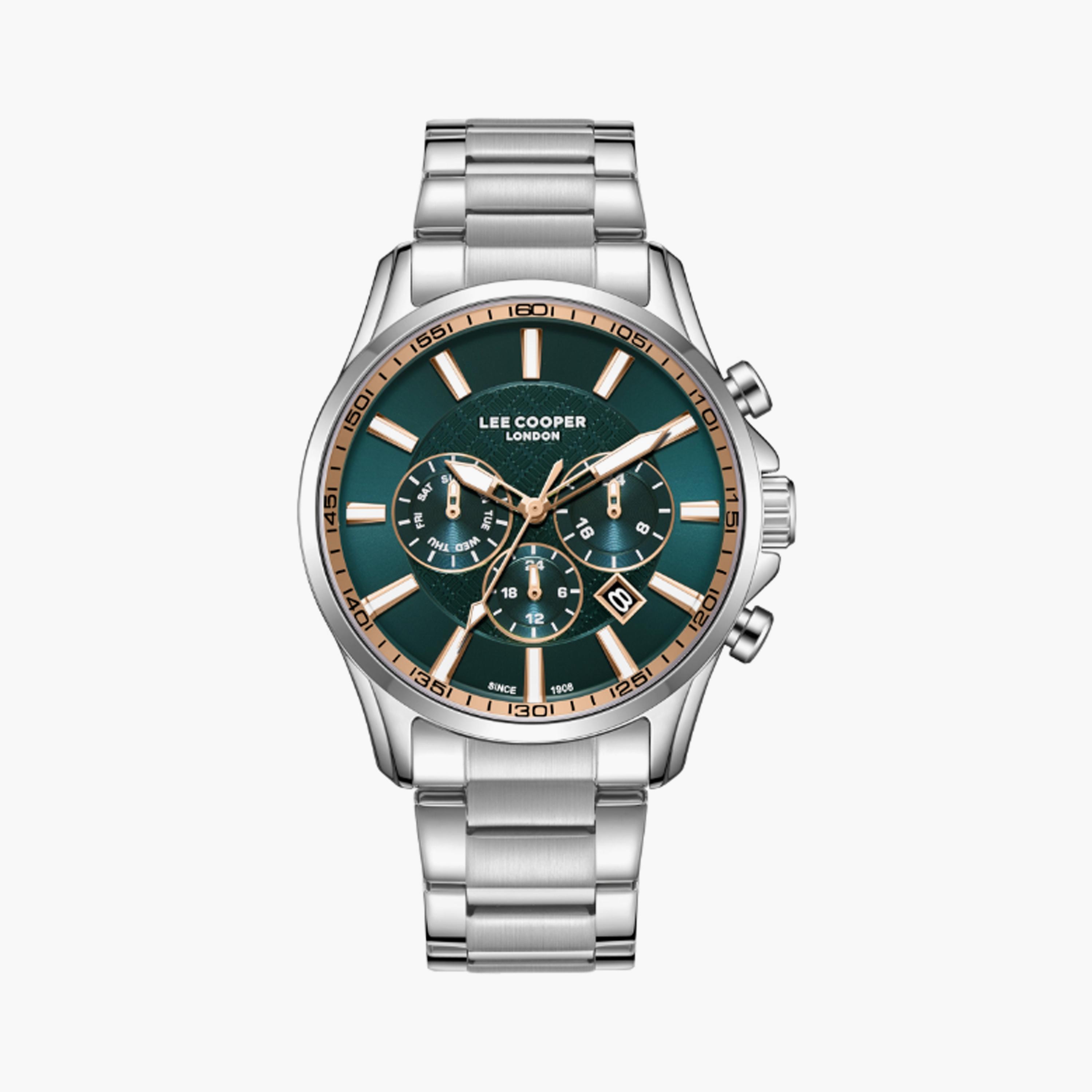 LC08149.370 | لي كوبر ساعة للرجال أنالوج متعددة الوظائف ستانلس ستيل فضي مقاس 44 مم-men-watchesandjewellery-watches-image-1