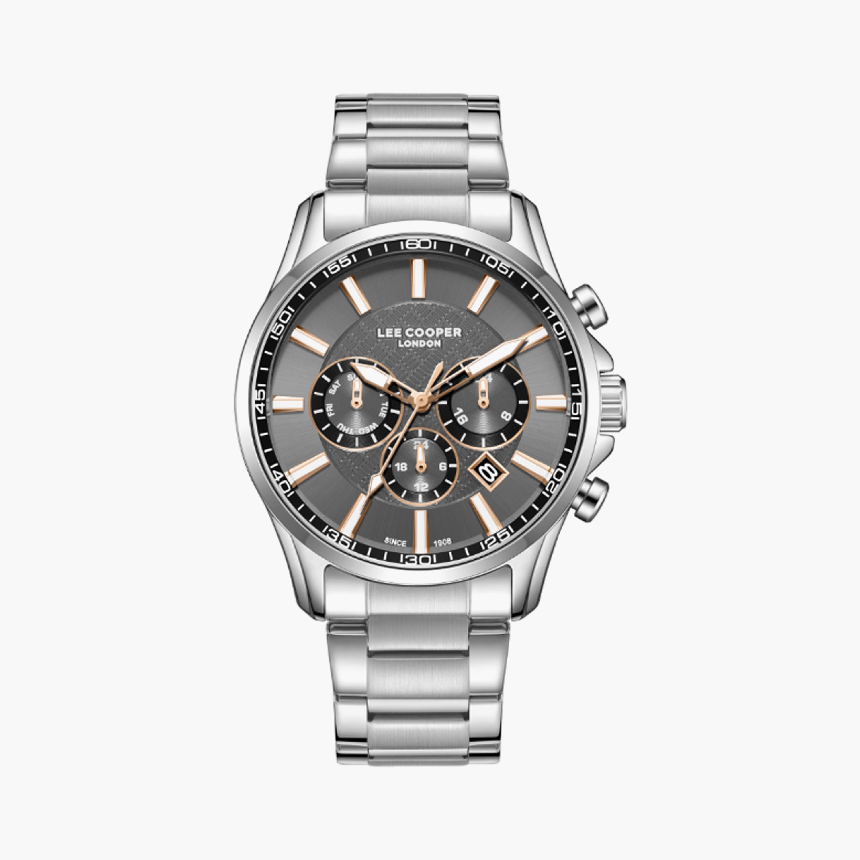 LC08149.360 | لي كوبر ساعة للرجال أنالوج متعددة الوظائف ستانلس ستيل فضي مقاس 44 مم-men-watchesandjewellery-watches-image-1