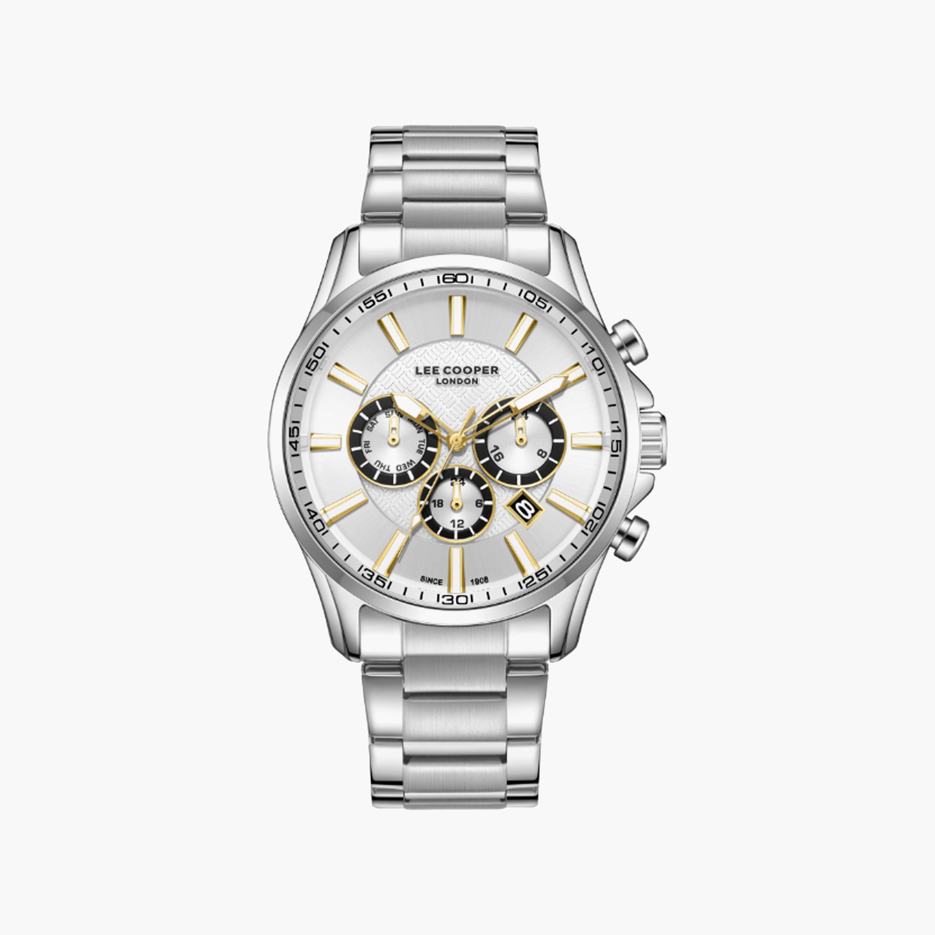 LC08149.330 | لي كوبر ساعة للرجال أنالوج متعددة الوظائف ستانلس ستيل فضي مقاس 44 مم-men-watchesandjewellery-watches-image-1