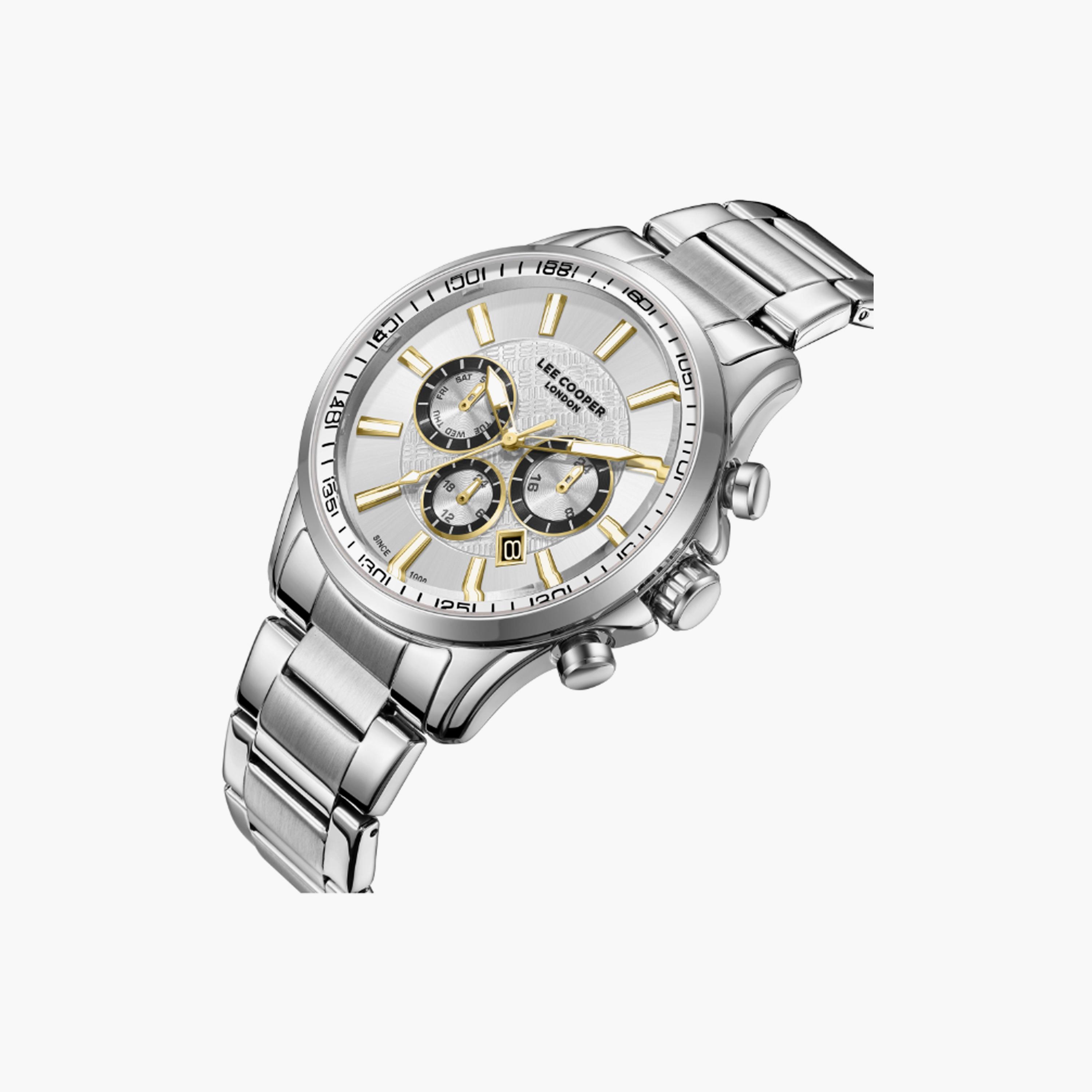 LC08149.330 | لي كوبر ساعة للرجال أنالوج متعددة الوظائف ستانلس ستيل فضي مقاس 44 مم-men-watchesandjewellery-watches-image-4