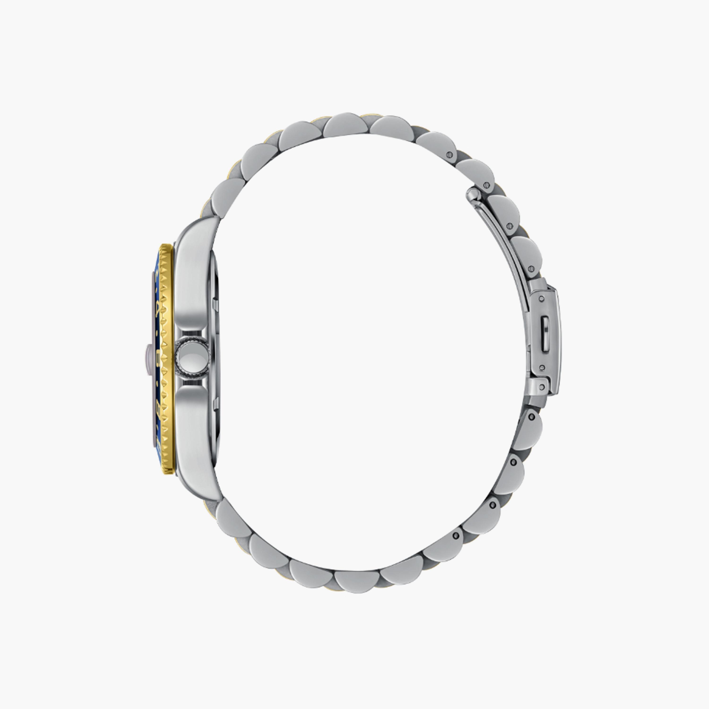 Lee Cooper Men's 42 MM Silver & Gold Analog Stainless Steel Watch | LC08142.290-men-watchesandjewellery-watches-image-2