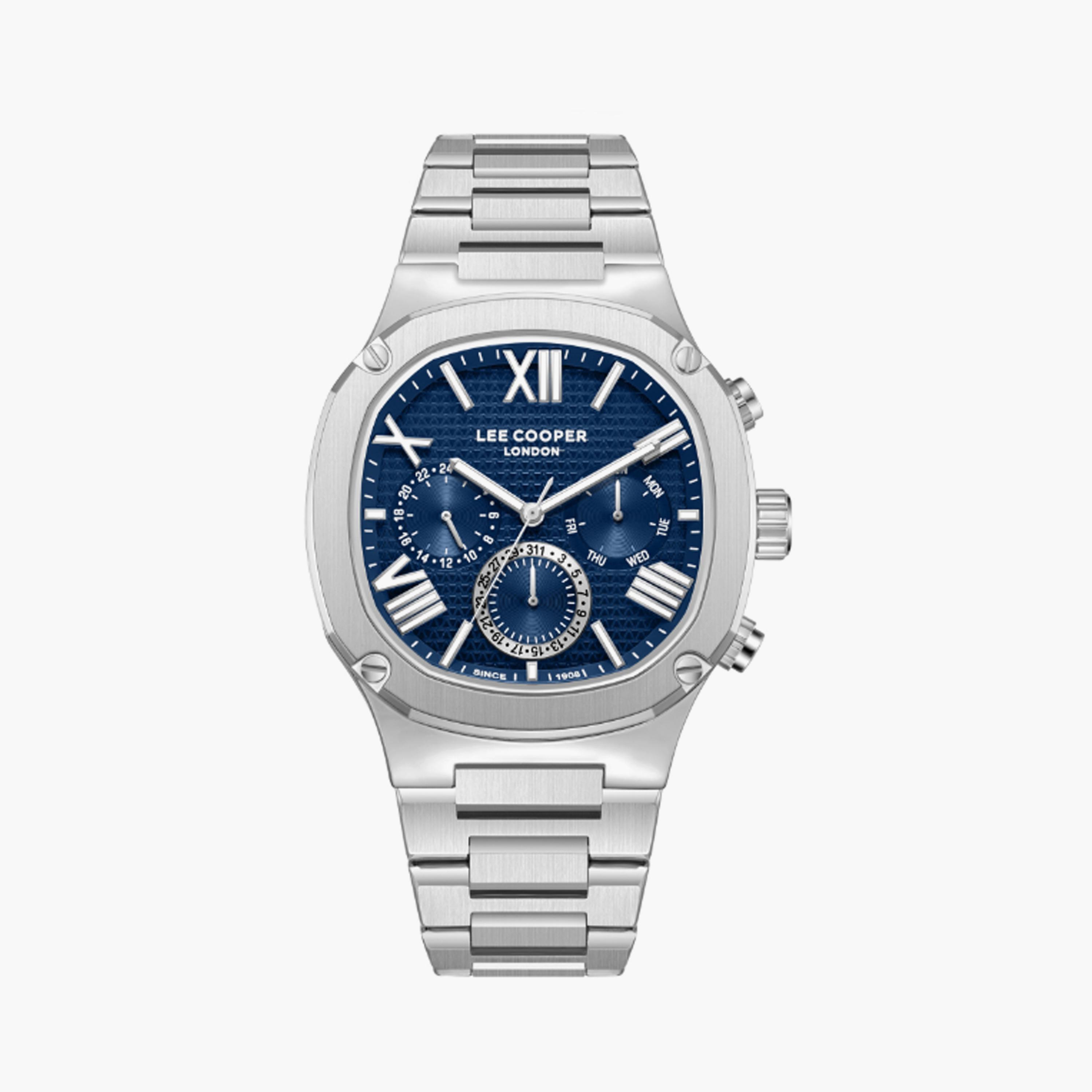 LC08146.390 | لي كوبر ساعة للرجال أنالوج متعددة الوظائف ستانلس ستيل فضي مقاس 43 مم-men-watchesandjewellery-watches-image-1