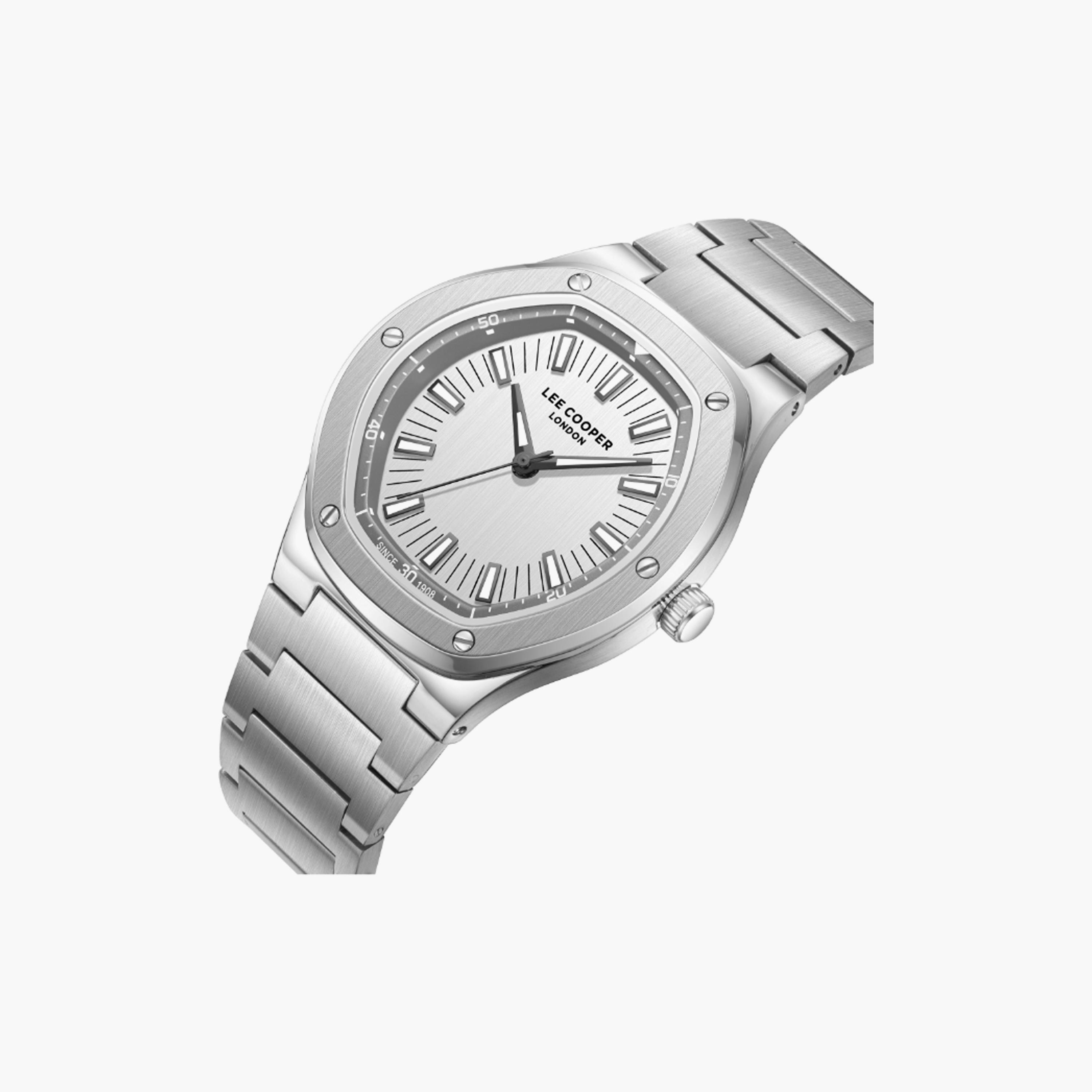 Lee Cooper Men's 41 MM Silver Analog Stainless Steel Watch | LC08145.330-men-watchesandjewellery-watches-image-4