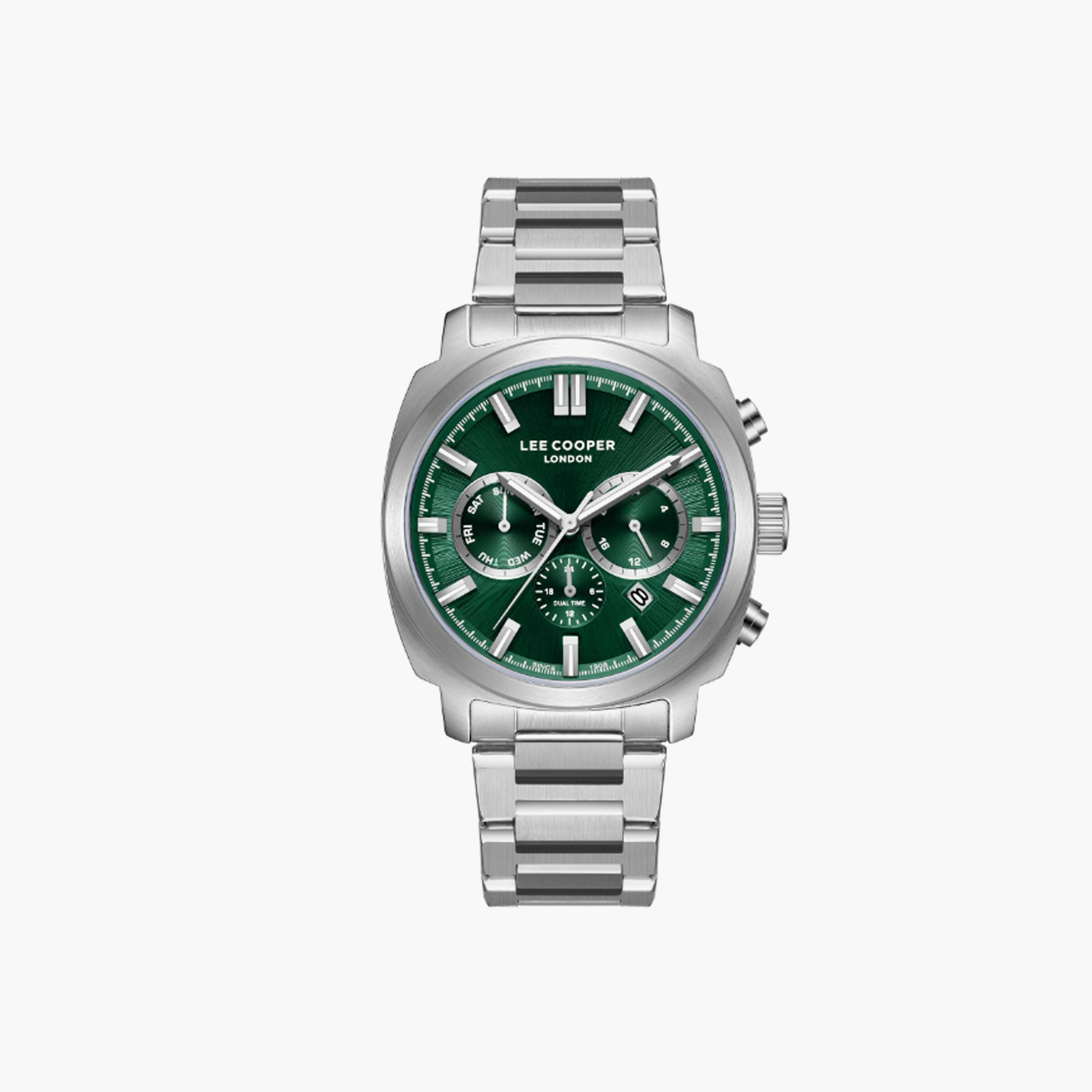 LC08144.370 | لي كوبر ساعة للرجال أنالوج متعددة الوظائف ستانلس ستيل فضي مقاس 42 مم-men-watchesandjewellery-watches-image-1