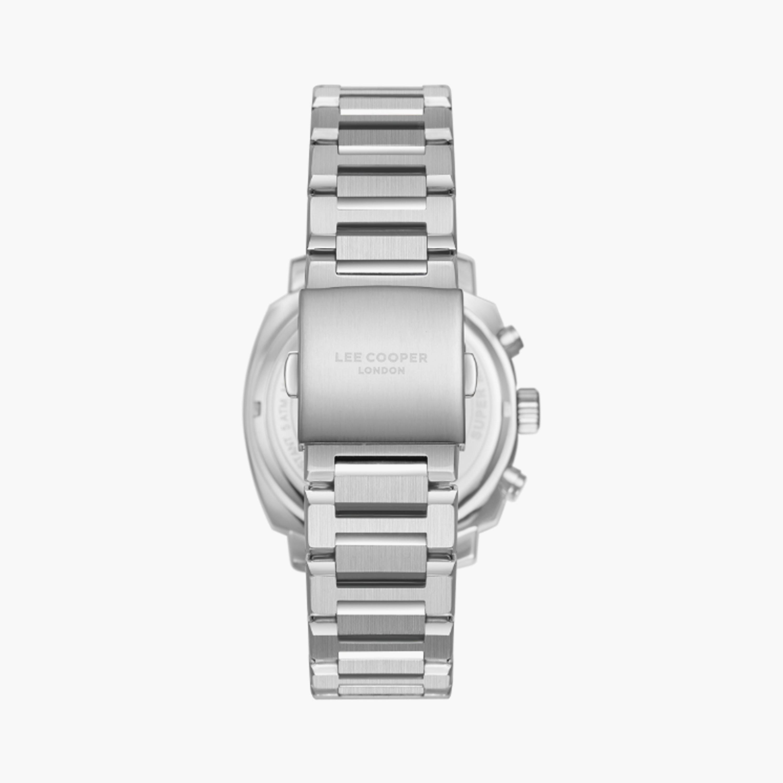Lee Cooper Men's 42 MM Silver Multi-Function Stainless Steel Watch | LC08144.370-men-watchesandjewellery-watches-image-3