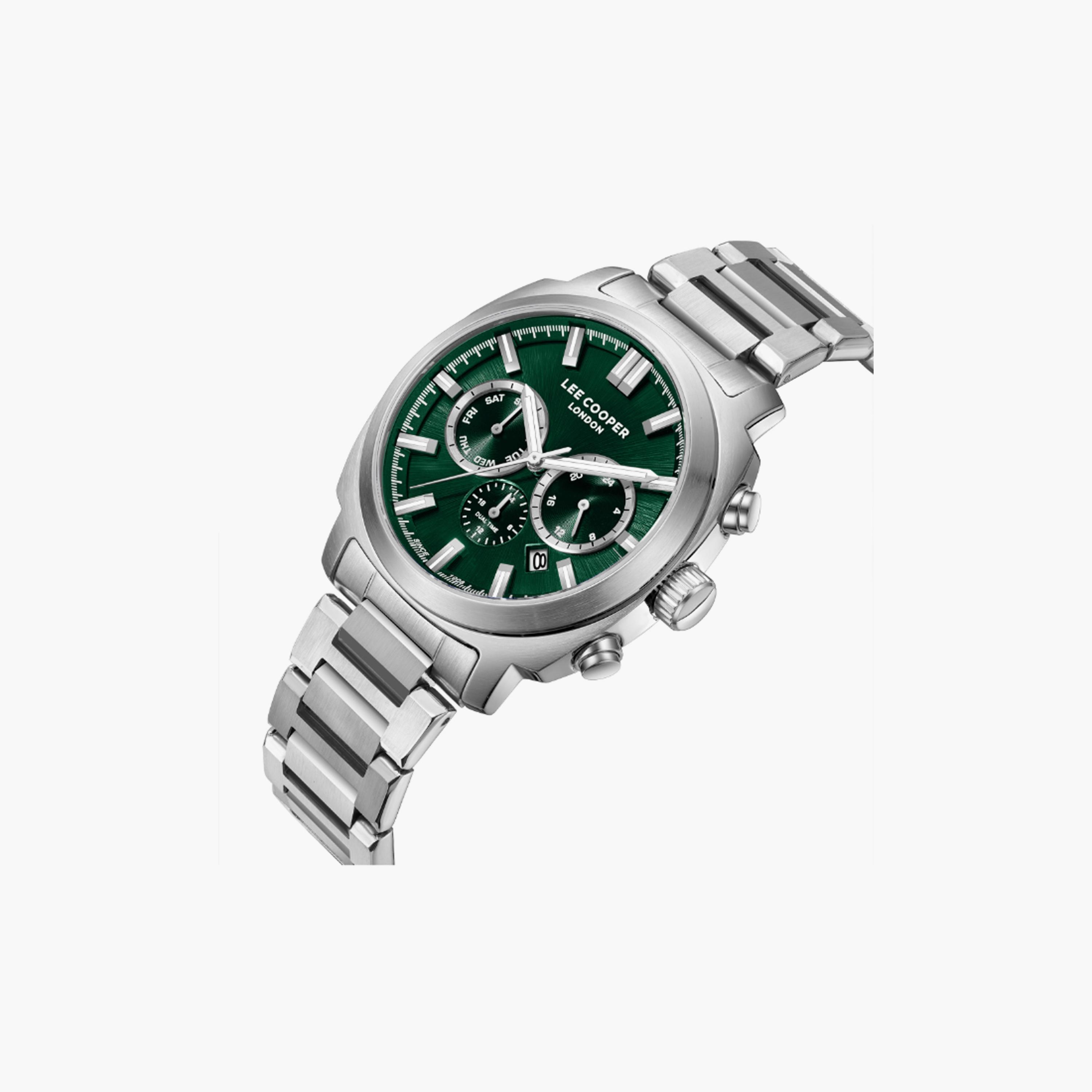 LC08144.370 | لي كوبر ساعة للرجال أنالوج متعددة الوظائف ستانلس ستيل فضي مقاس 42 مم-men-watchesandjewellery-watches-image-4
