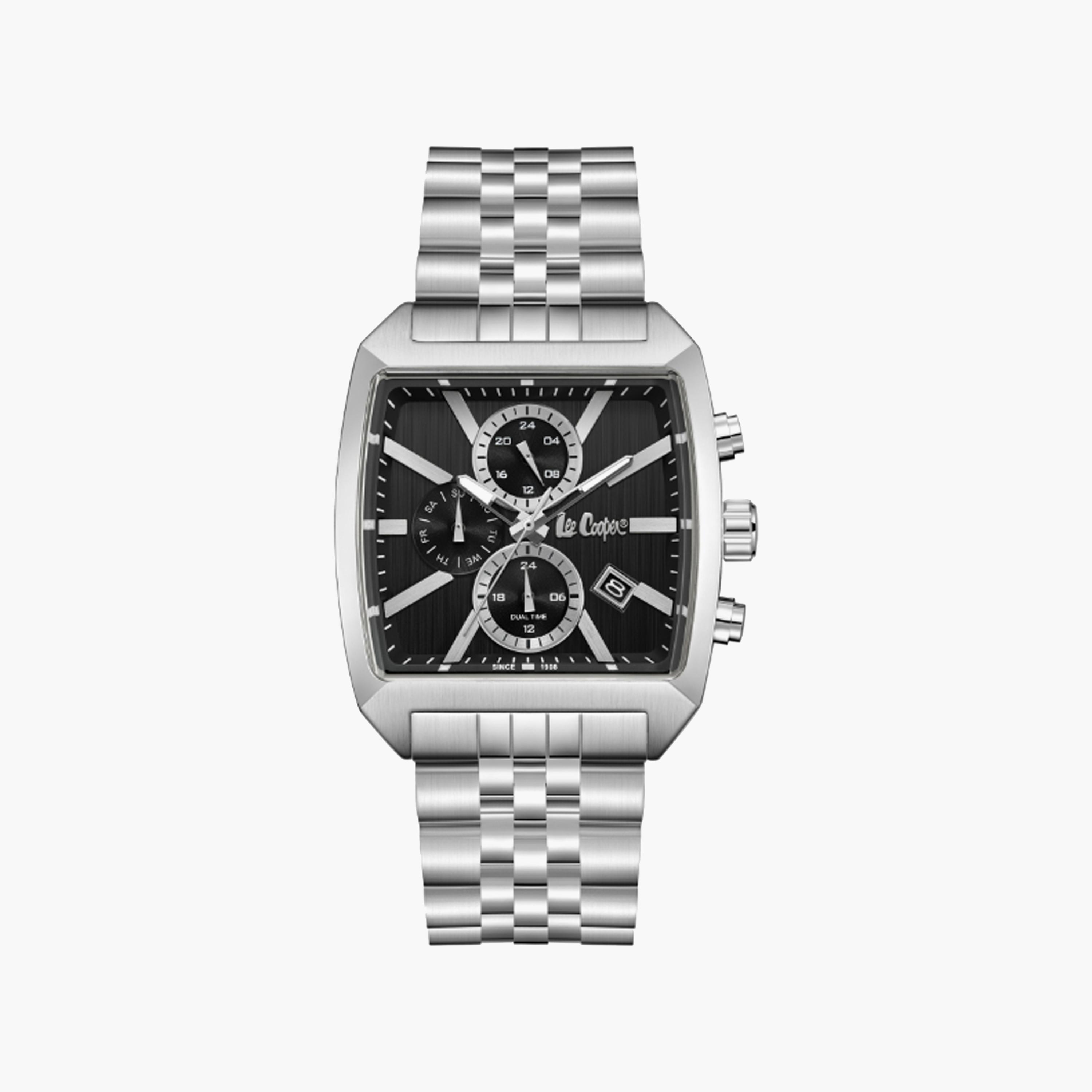 LC08139.350 | لي كوبر ساعة للرجال أنالوج متعددة الوظائف ستانلس ستيل فضي مقاس 40 مم-men-watchesandjewellery-watches-image-1