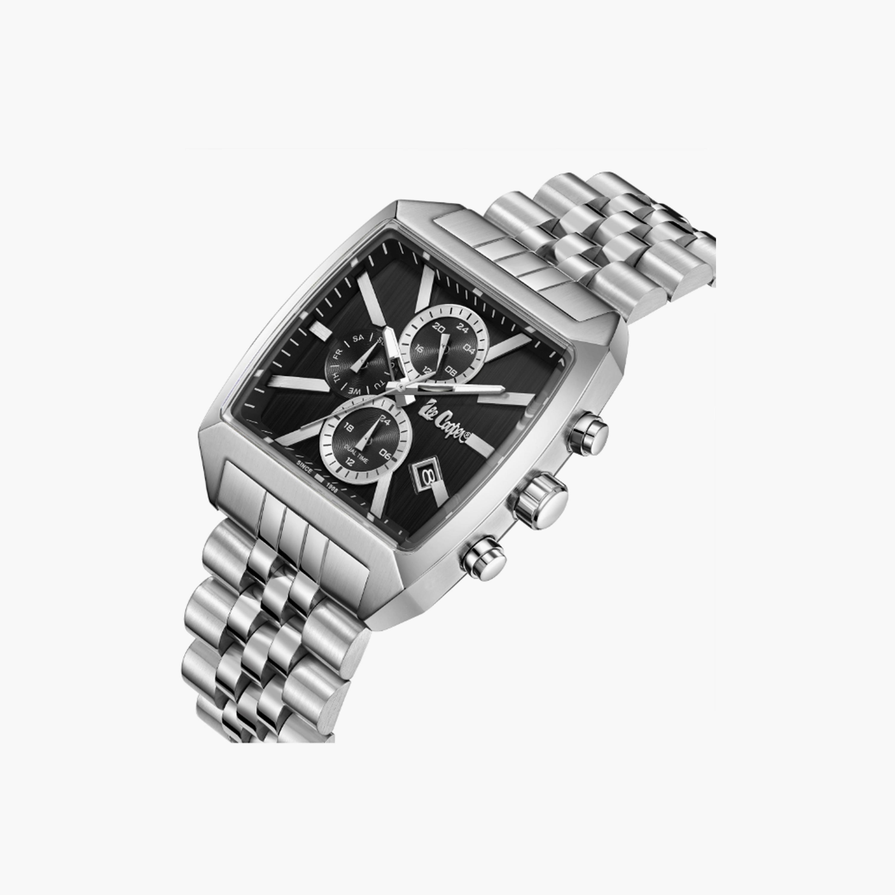 LC08139.350 | لي كوبر ساعة للرجال أنالوج متعددة الوظائف ستانلس ستيل فضي مقاس 40 مم-men-watchesandjewellery-watches-image-4
