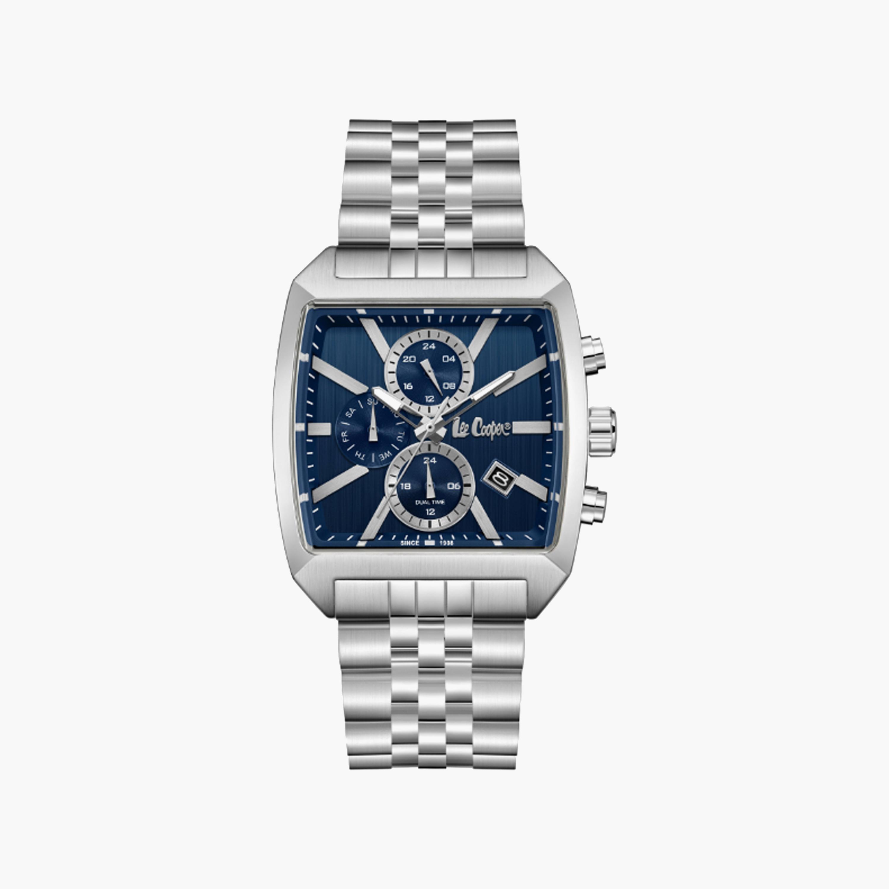LC08139.390 | لي كوبر ساعة للرجال أنالوج متعددة الوظائف ستانلس ستيل فضي مقاس 40 مم-men-watchesandjewellery-watches-image-1