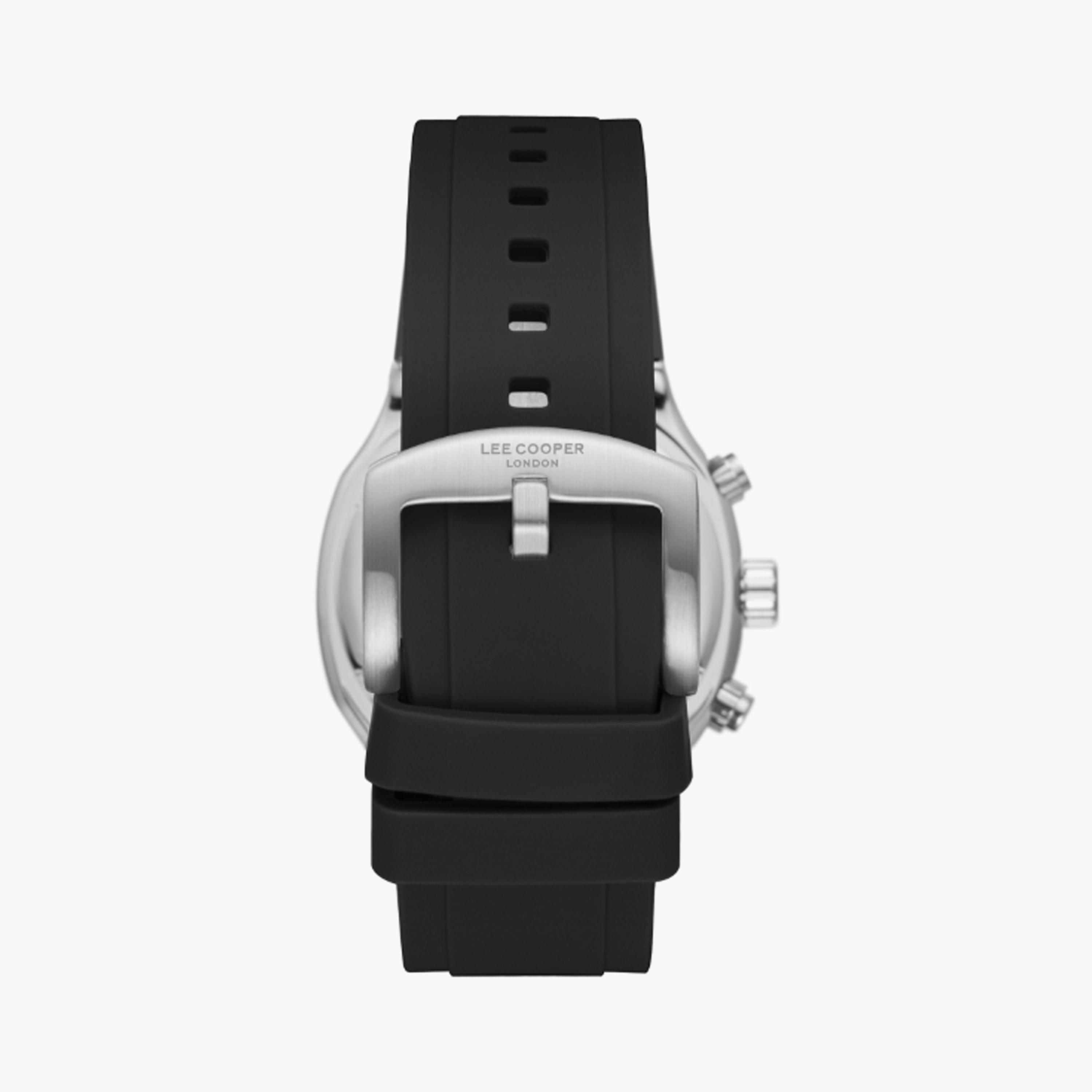 Lee Cooper Men's 43 MM Black Multi-Function Silicone Watch | LC08150.351-men-watchesandjewellery-watches-image-3