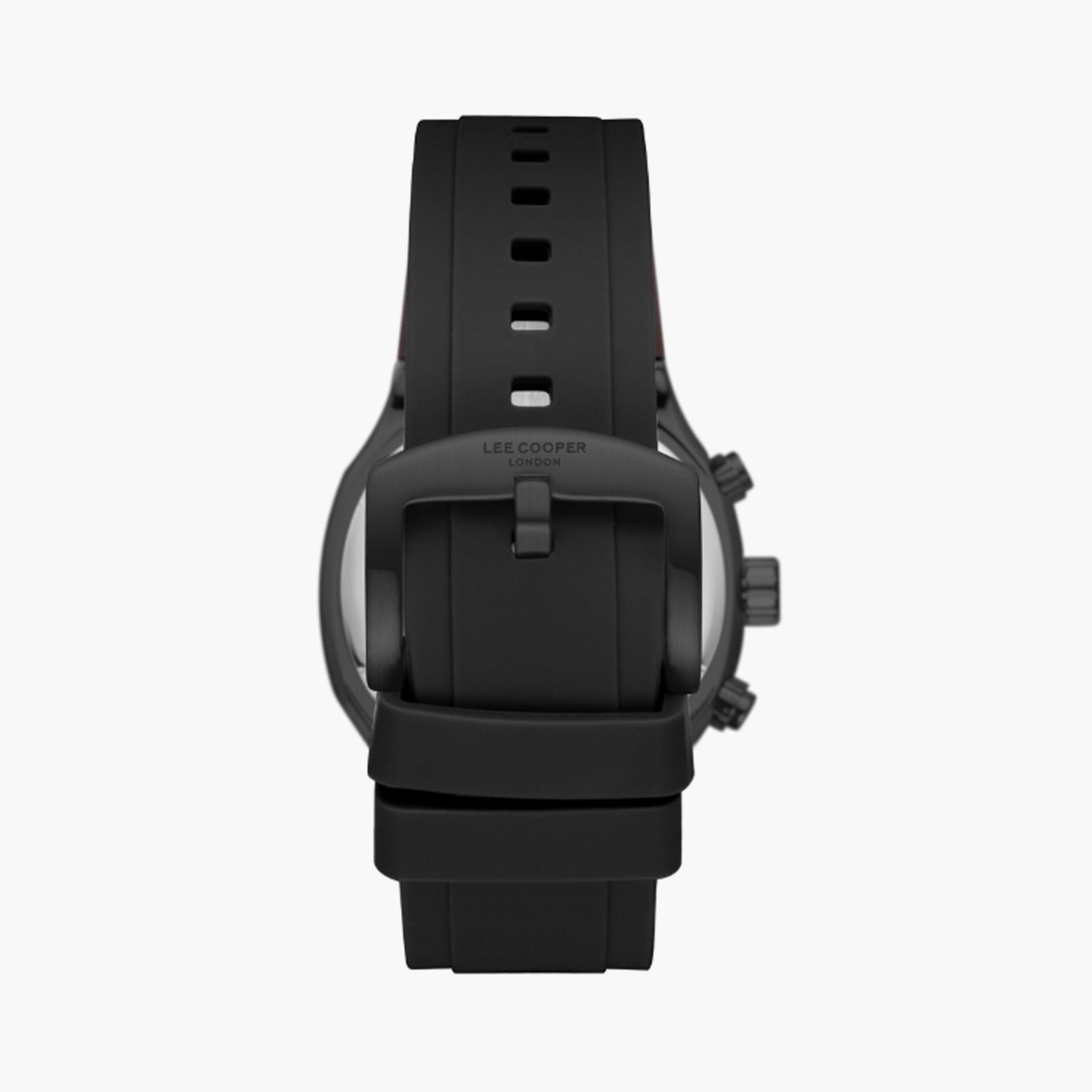 LC08150.001 | لي كوبر ساعة للرجال أنالوج متعددة الوظائف من سيليكون اسود مقاس 43 مم-men-watchesandjewellery-watches-image-3