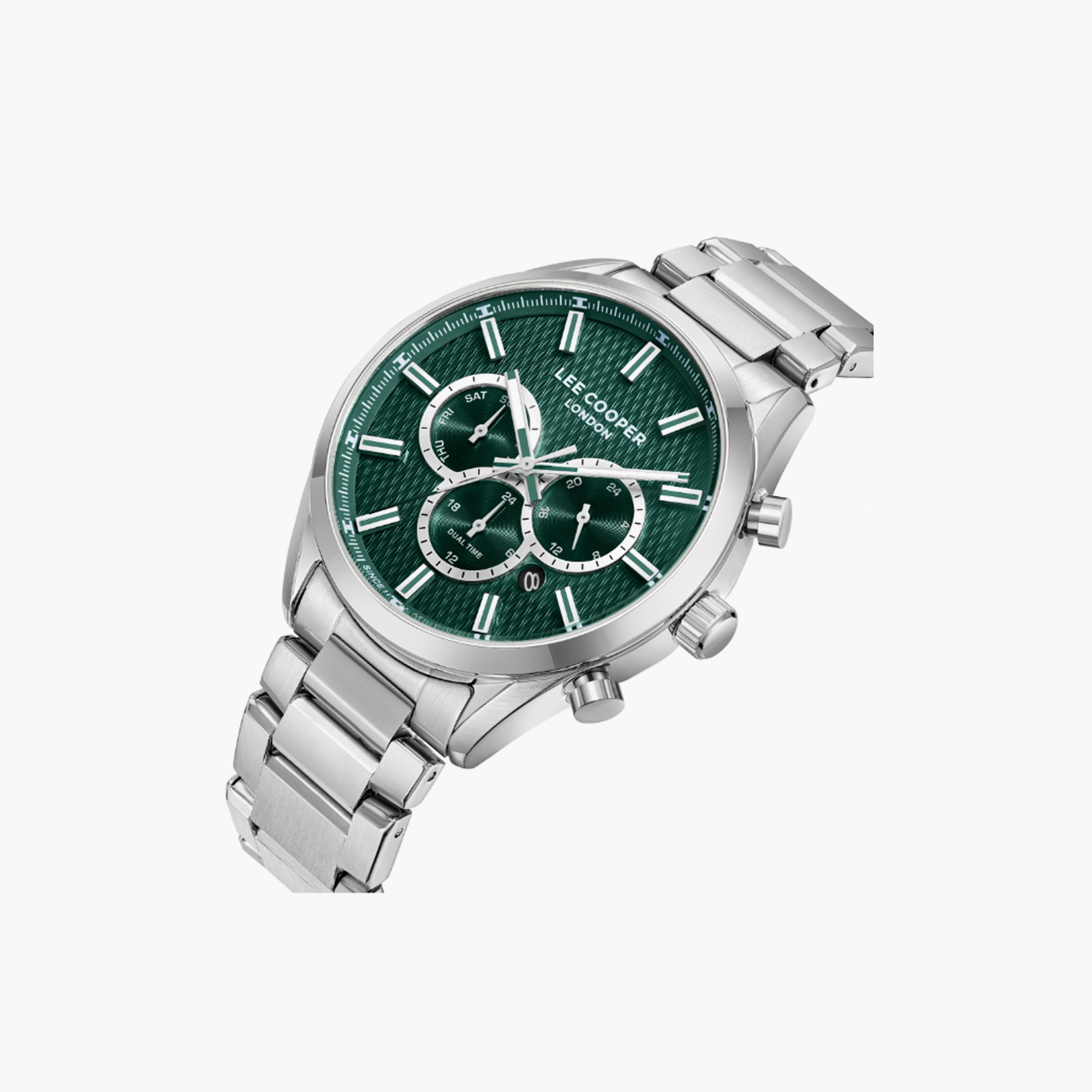 LC08153.370 | لي كوبر ساعة للرجال أنالوج متعددة الوظائف ستانلس ستيل فضي مقاس 44 مم-men-watchesandjewellery-watches-image-4